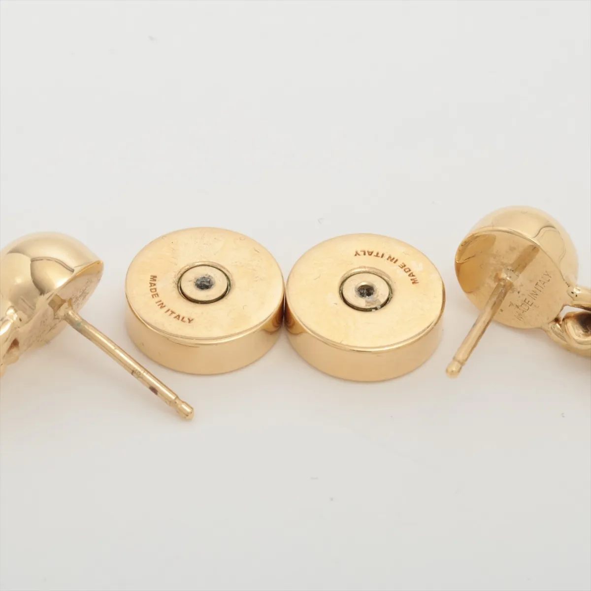 5IO125 Logo Earrings (Pair) GP Gold - — view 4