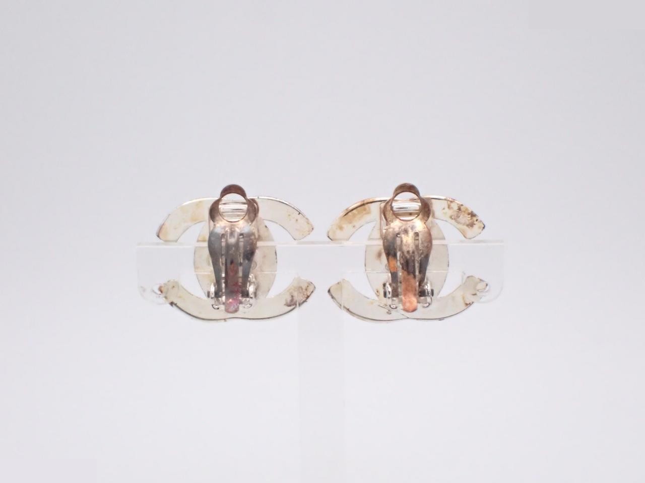 Coco Mark Silver Earrings — view 2