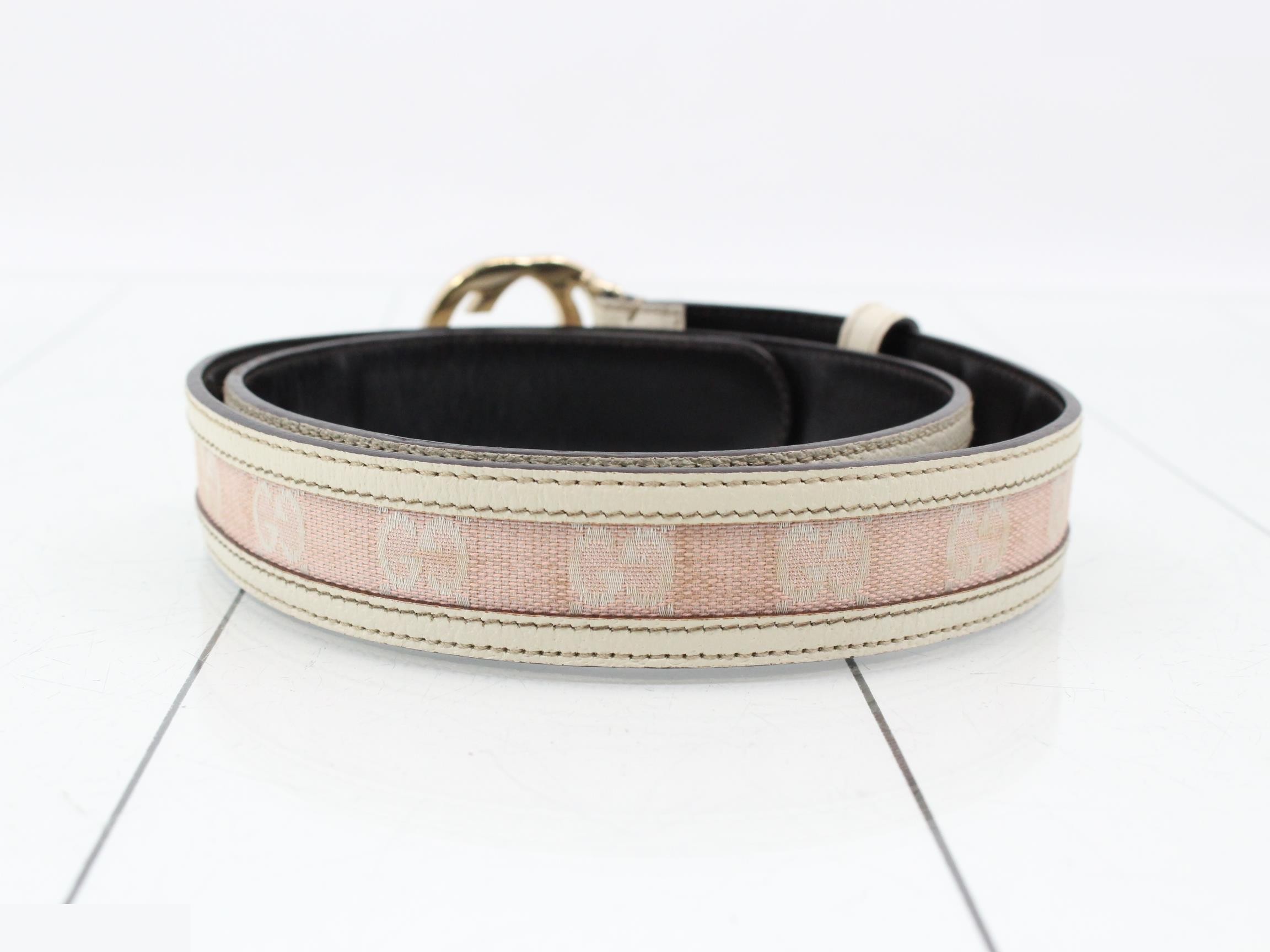 GG Canvas (Accessories) Belt - Pink — view 2