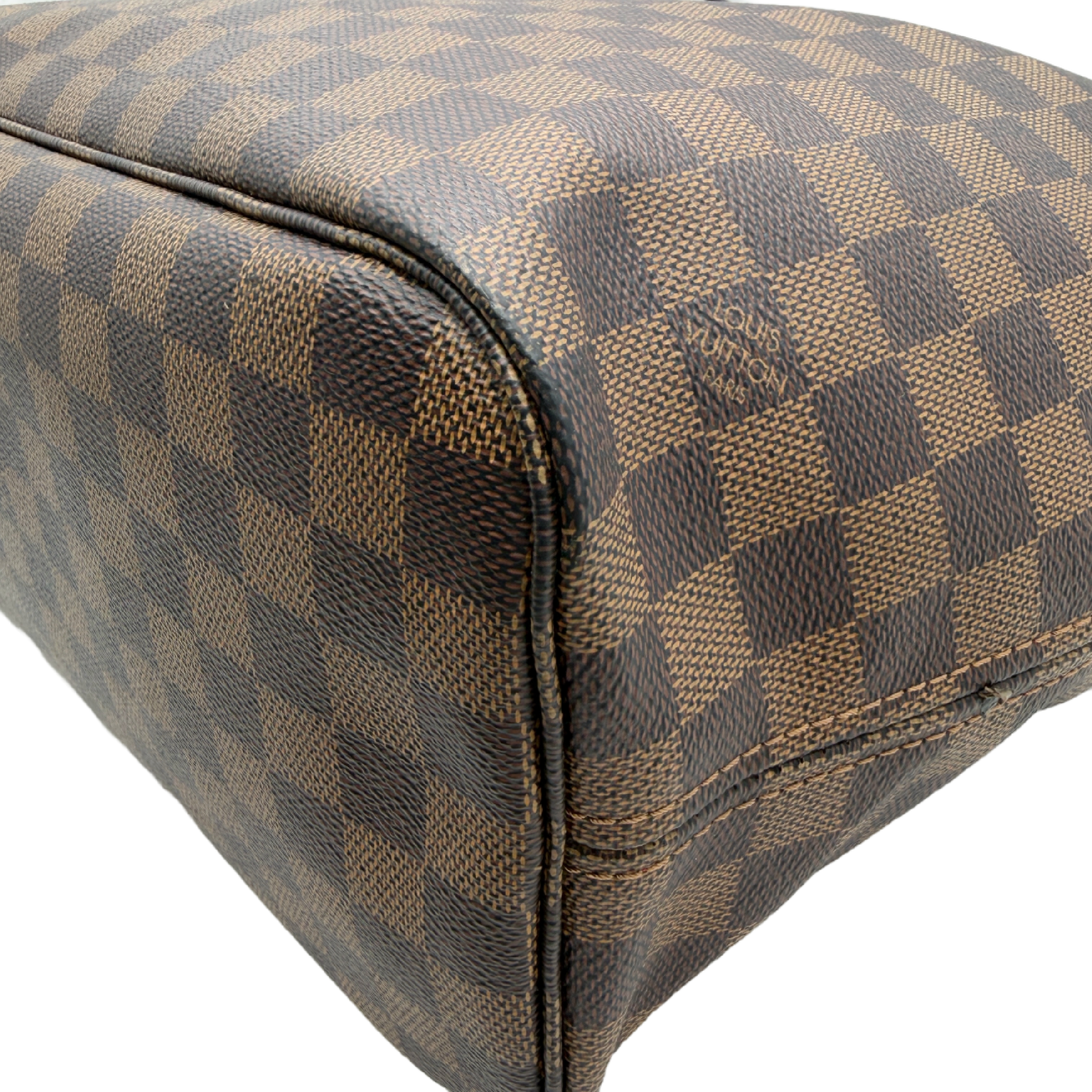 Neverfull MM Damier Ebene Tote Bag with Pouch (Shoulder Bag) — view 6