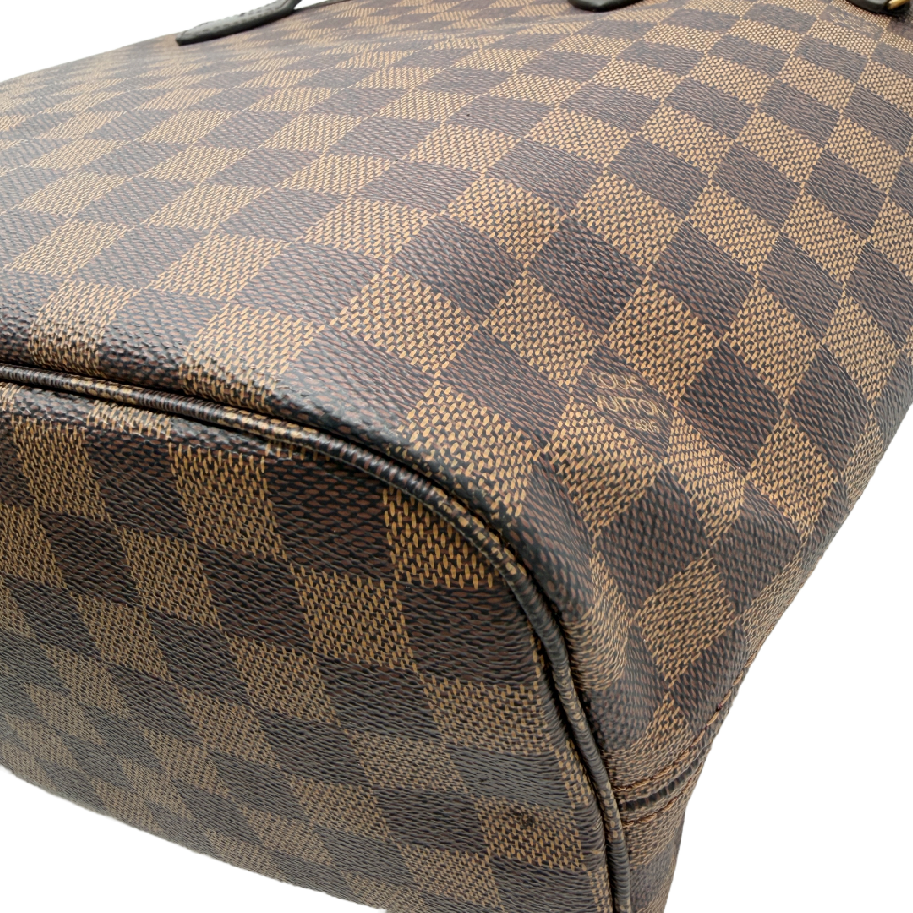 Neverfull MM Damier Ebene Tote Bag with Pouch (Shoulder Bag) — view 8