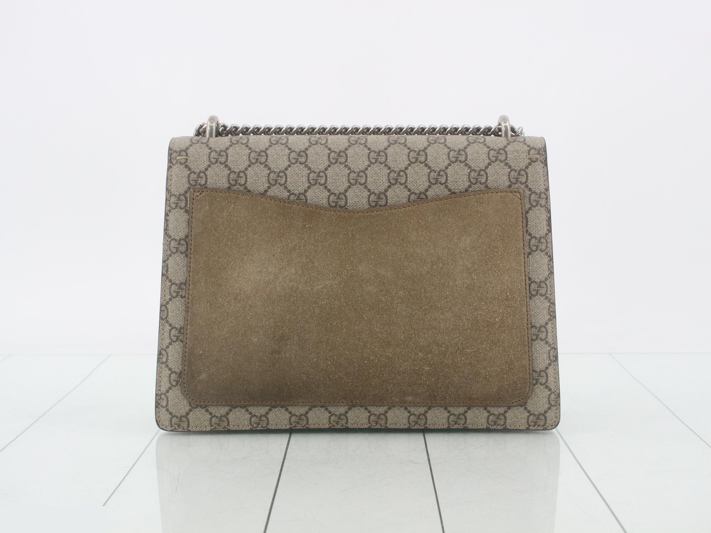 Dionysus GG Supreme Suede Chain Shoulder Bag — view 2