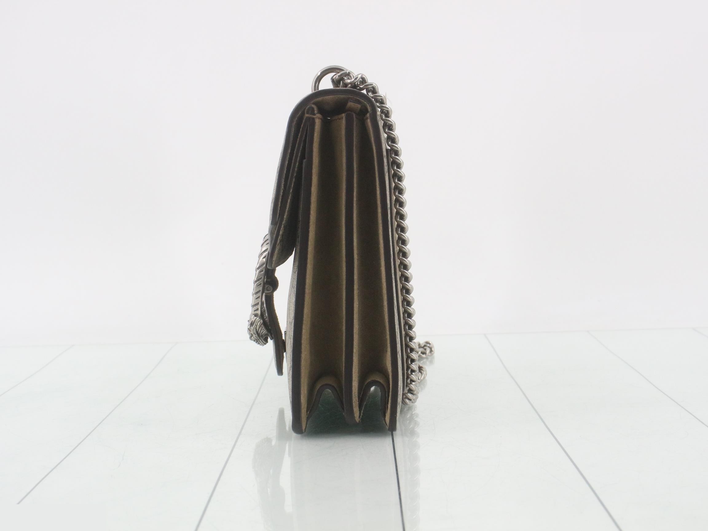 Dionysus GG Supreme Suede Chain Shoulder Bag — view 3