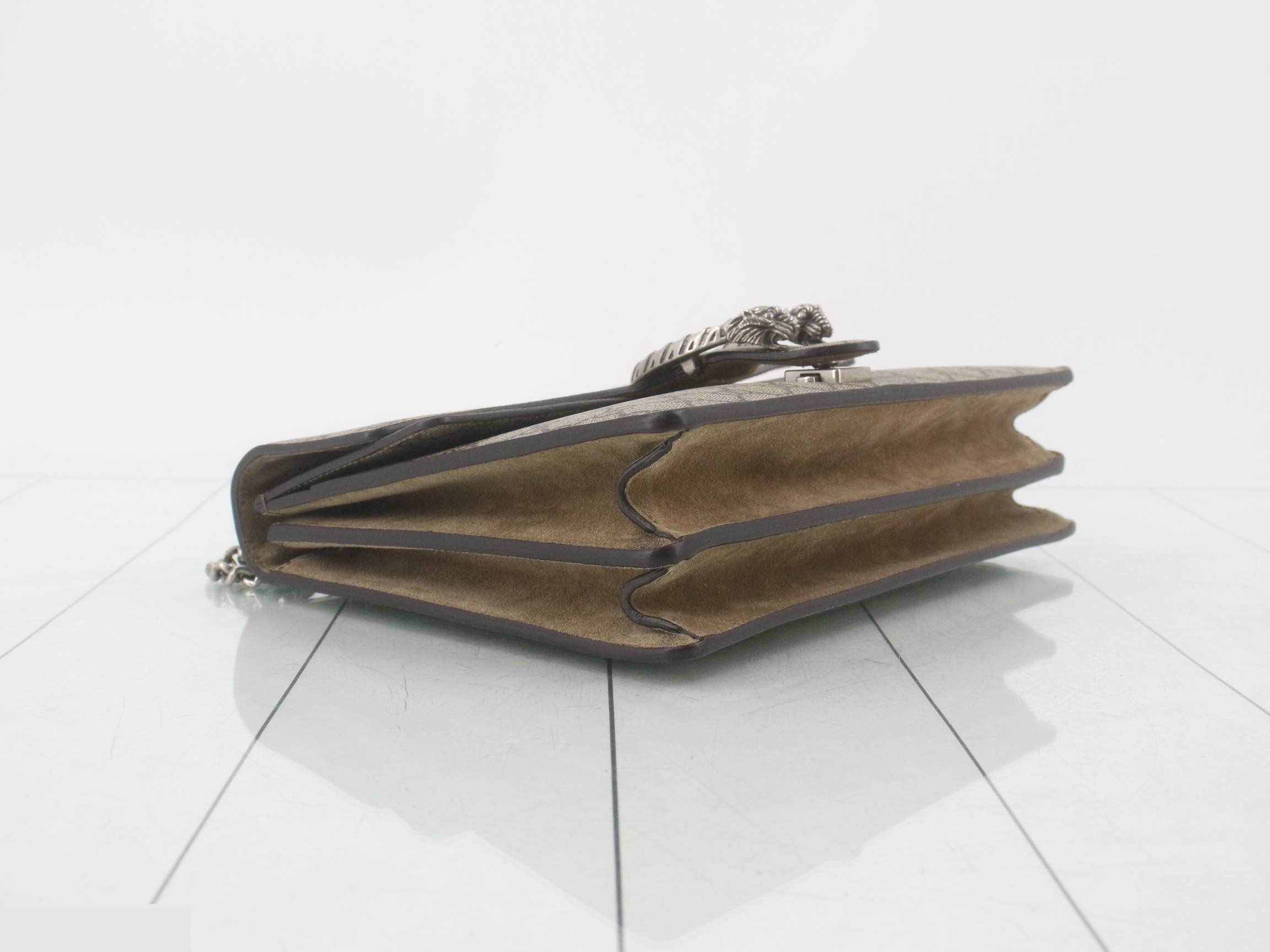 Dionysus GG Supreme Suede Chain Shoulder Bag — view 5