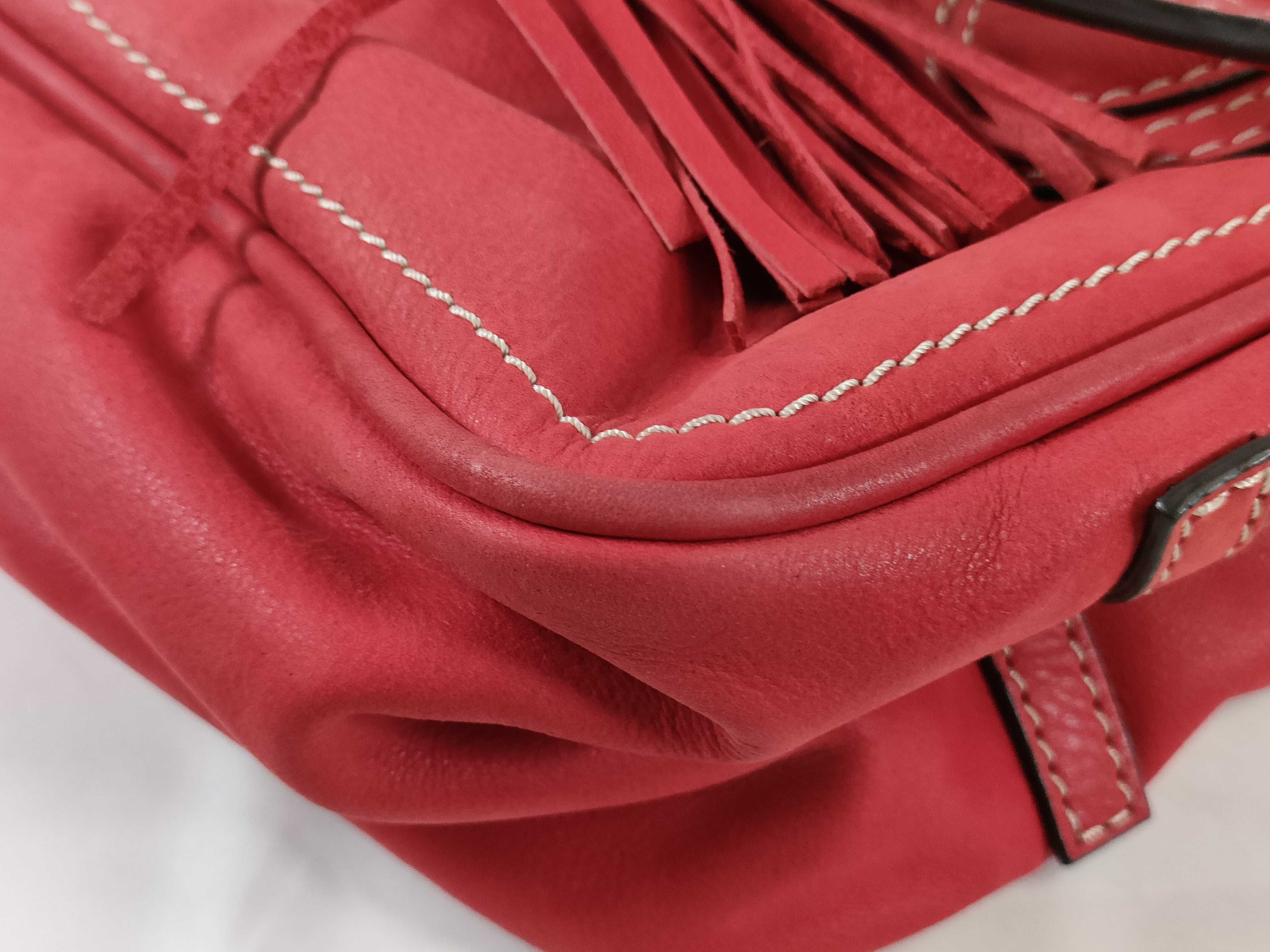 Madrid Handbag with Tassel, Red Handbag — view 12