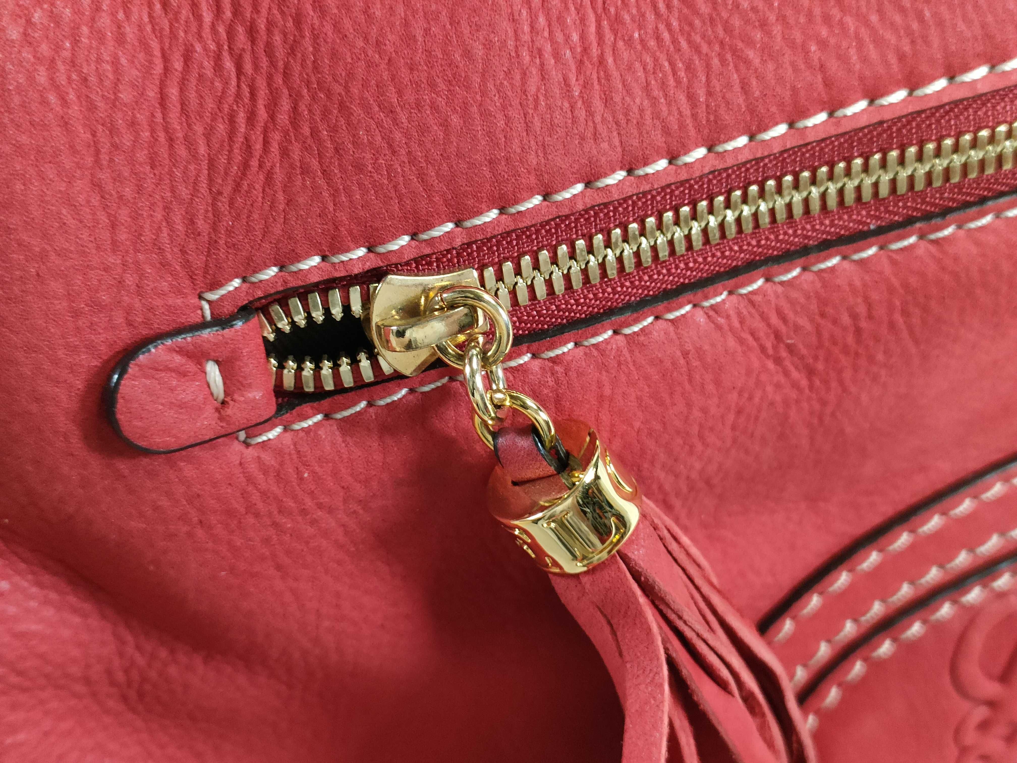 Madrid Handbag with Tassel, Red Handbag — view 14
