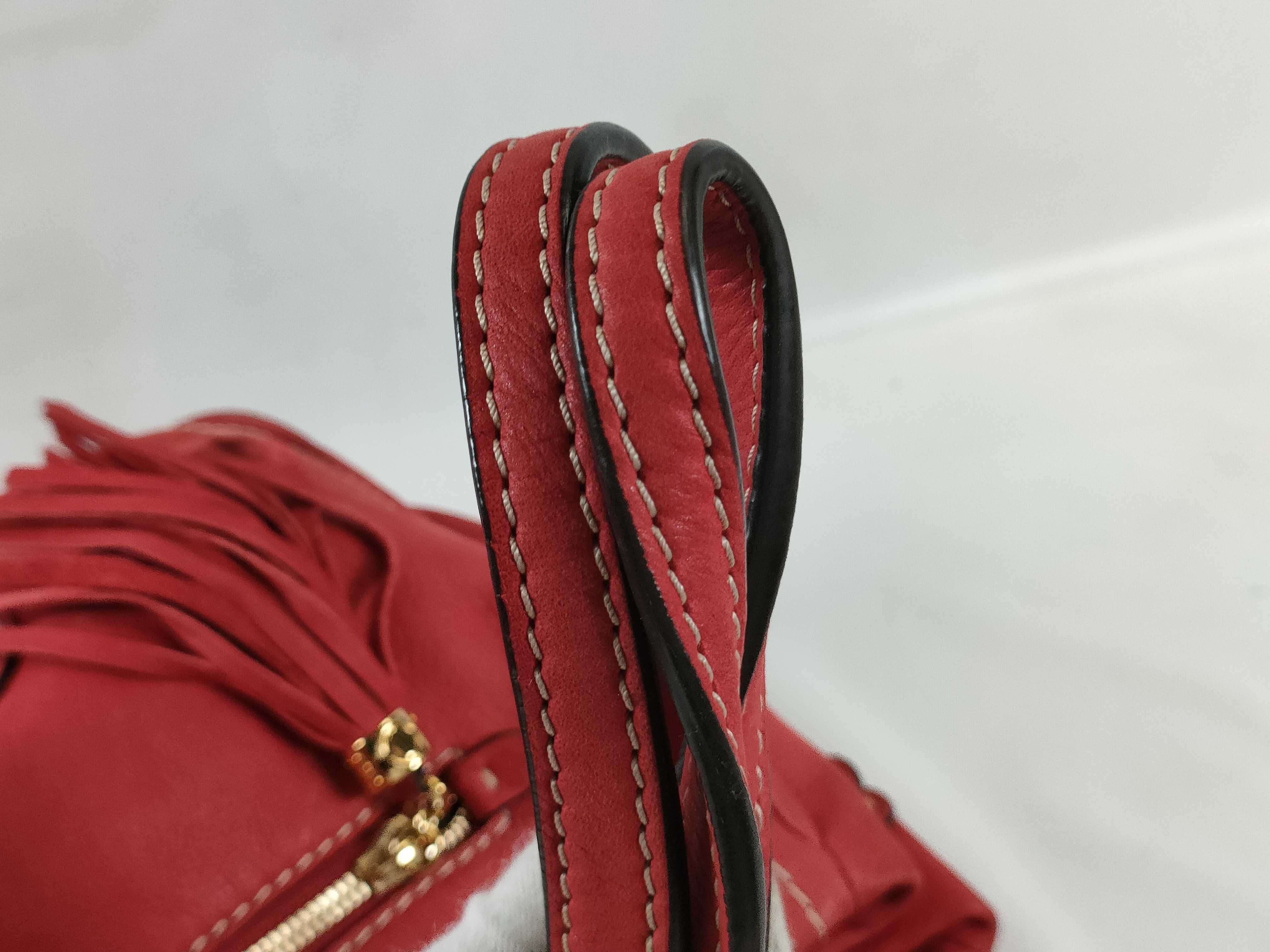 Madrid Handbag with Tassel, Red Handbag — view 4