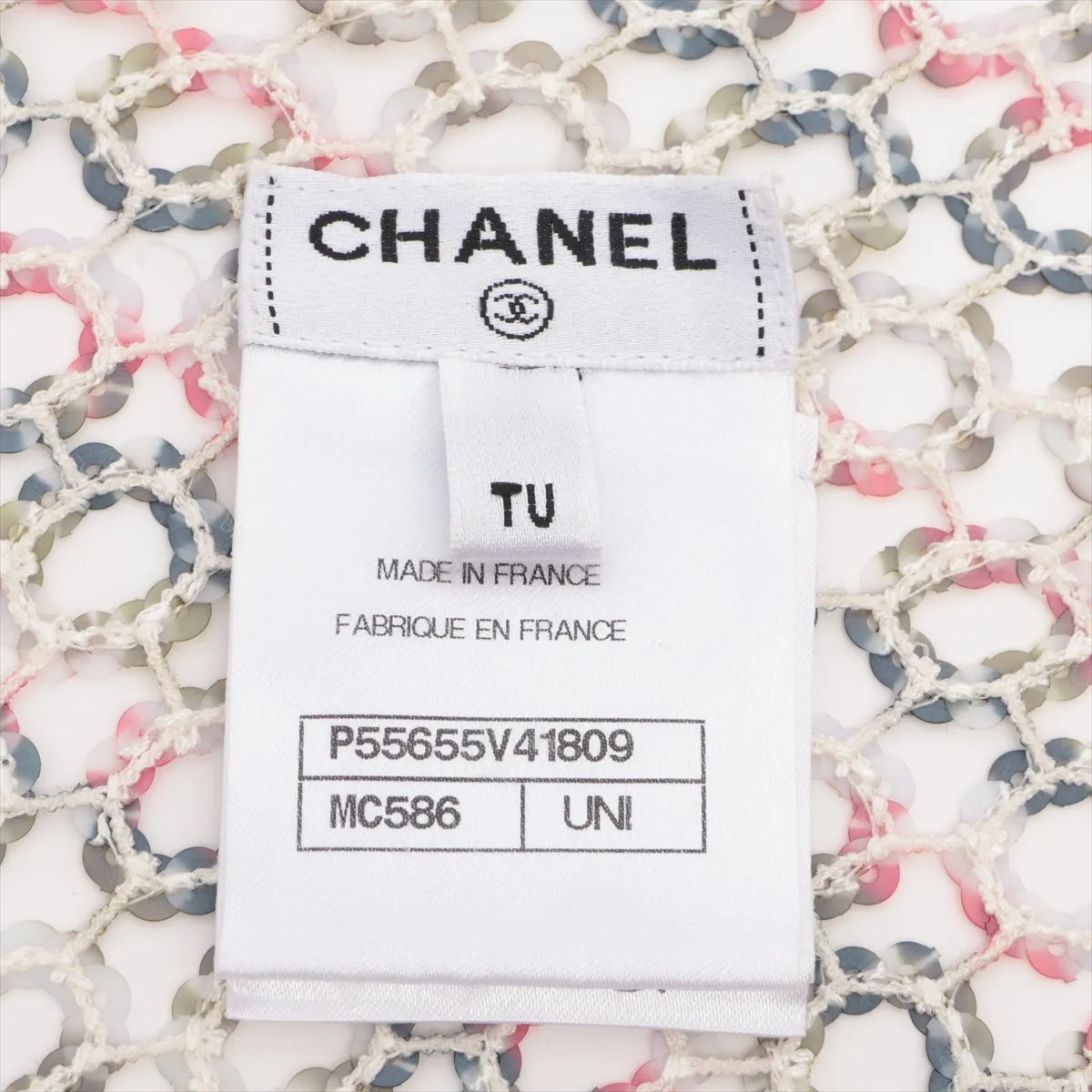 shawl, TU series, polyester, multicolor. Shows signs of wear, — view 3