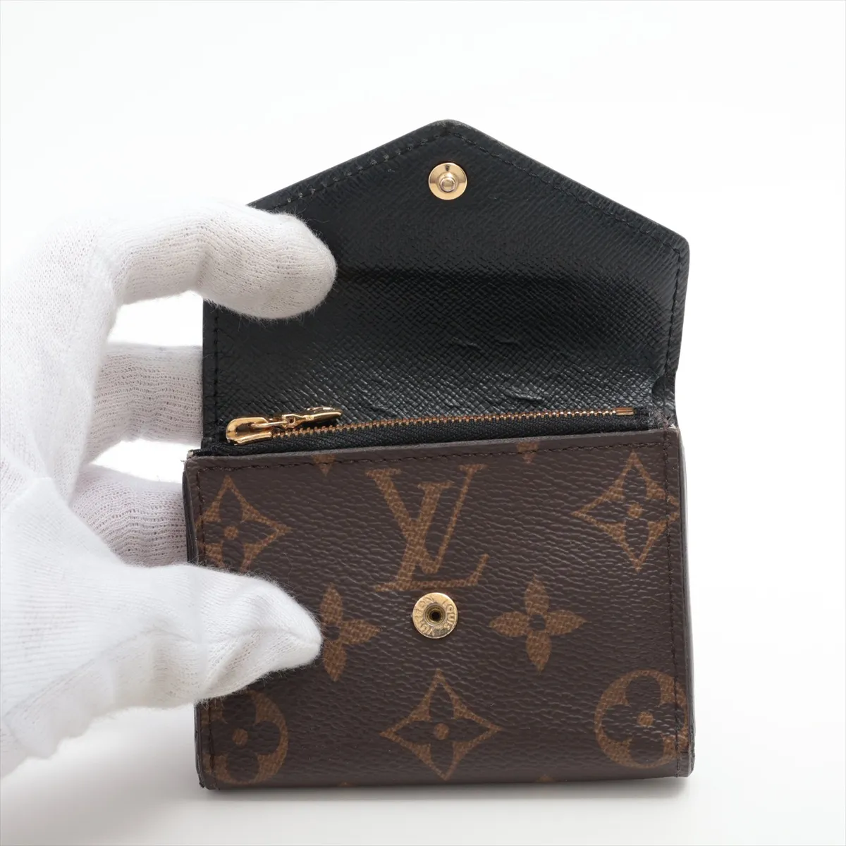 Giant Monogram Reverse Portefeuille Zoe M80725 Brown Compact Wallet (RFID detected) — view 3