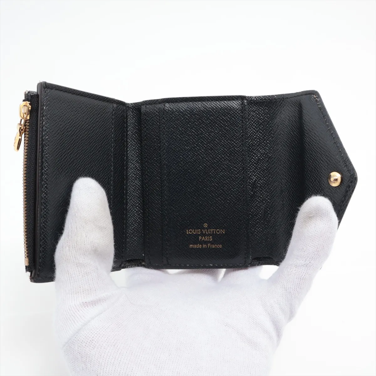 Giant Monogram Reverse Portefeuille Zoe M80725 Brown Compact Wallet (RFID detected) — view 4