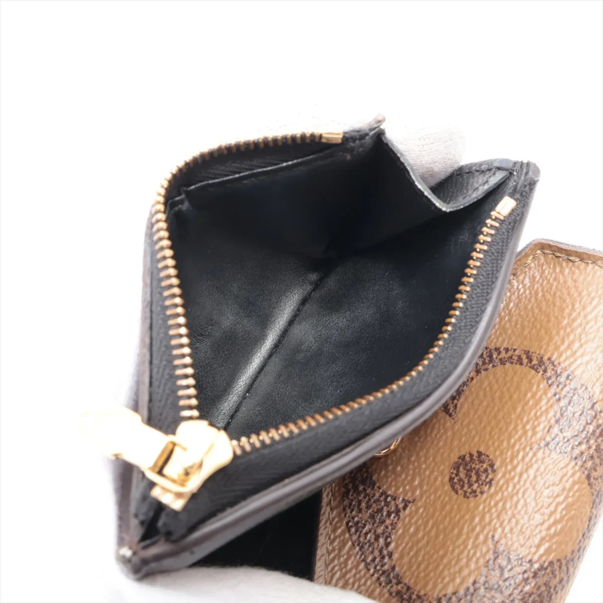 Giant Monogram Reverse Portefeuille Zoe M80725 Brown Compact Wallet (RFID detected) — view 6