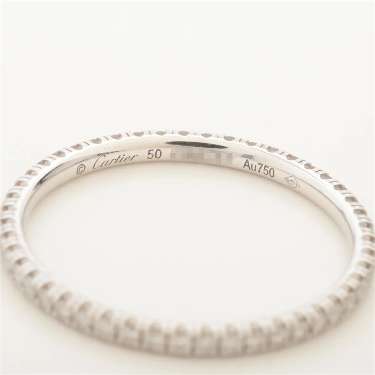 Etincelle de Cartier Full Eternity Diamond Ring, 750 (WG), 1.2g, Size 50, FBB567 — view 3