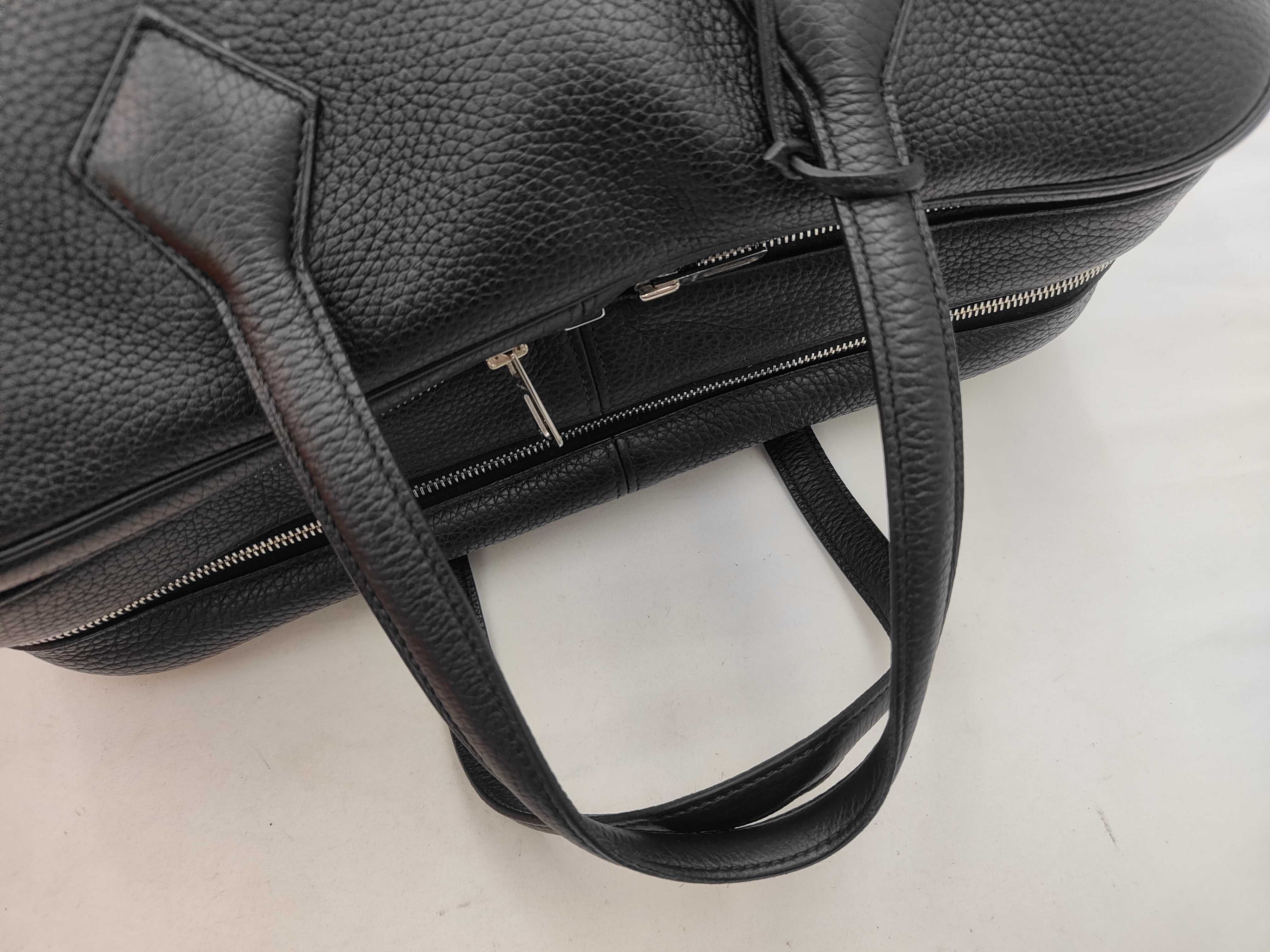 Victoria II 24H Taurillon Clemence Business Bag Briefcase O Black/Silver Hardware K2609-k039 Business Bag — view 3