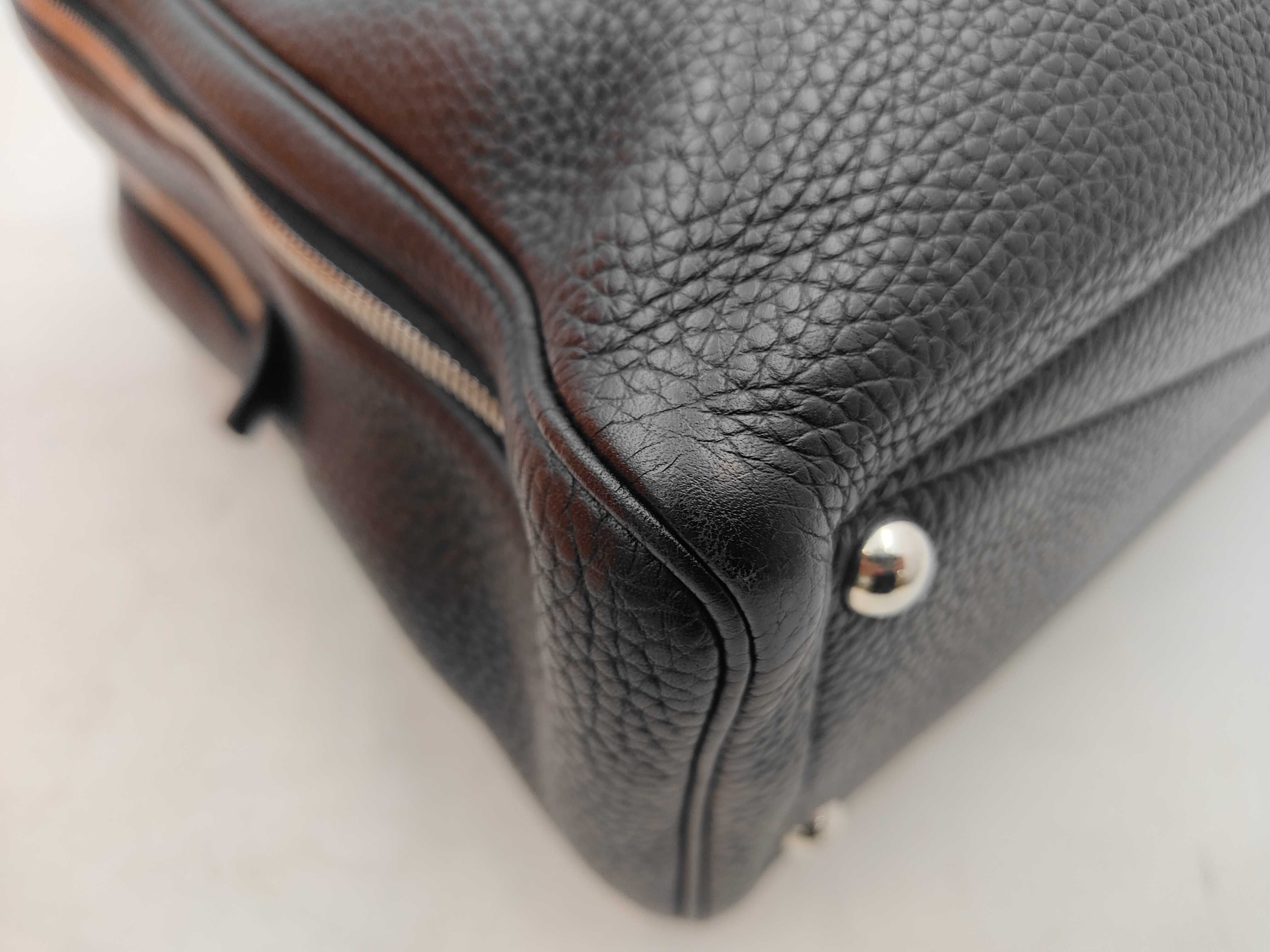 Victoria II 24H Taurillon Clemence Business Bag Briefcase O Black/Silver Hardware K2609-k039 Business Bag — view 6