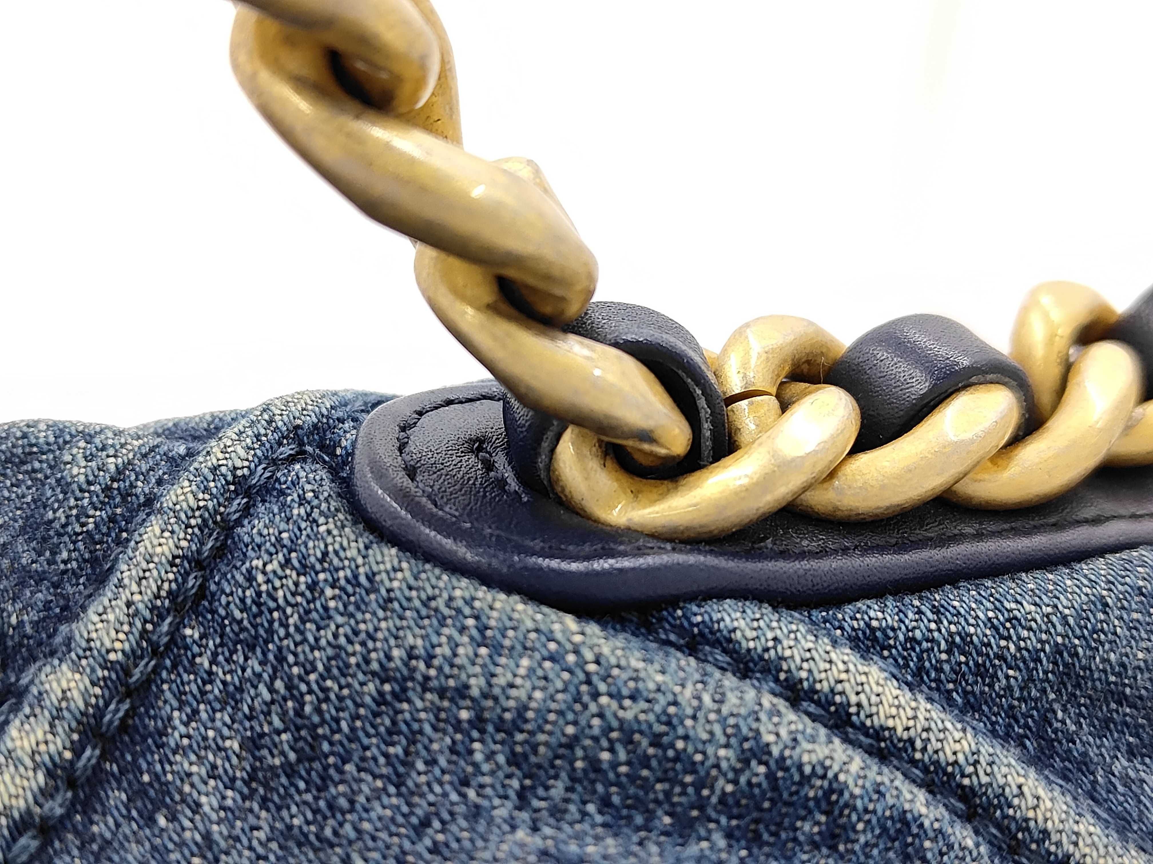 denim shoulder bag — view 3