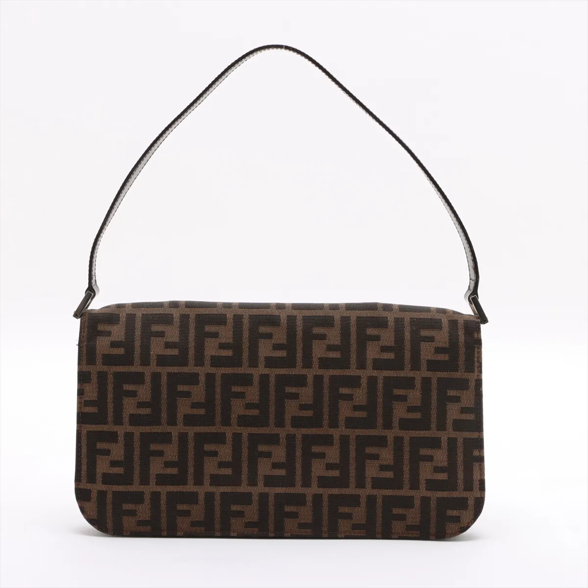 Zucca Canvas x Leather Shoulder Bag Brown — view 2