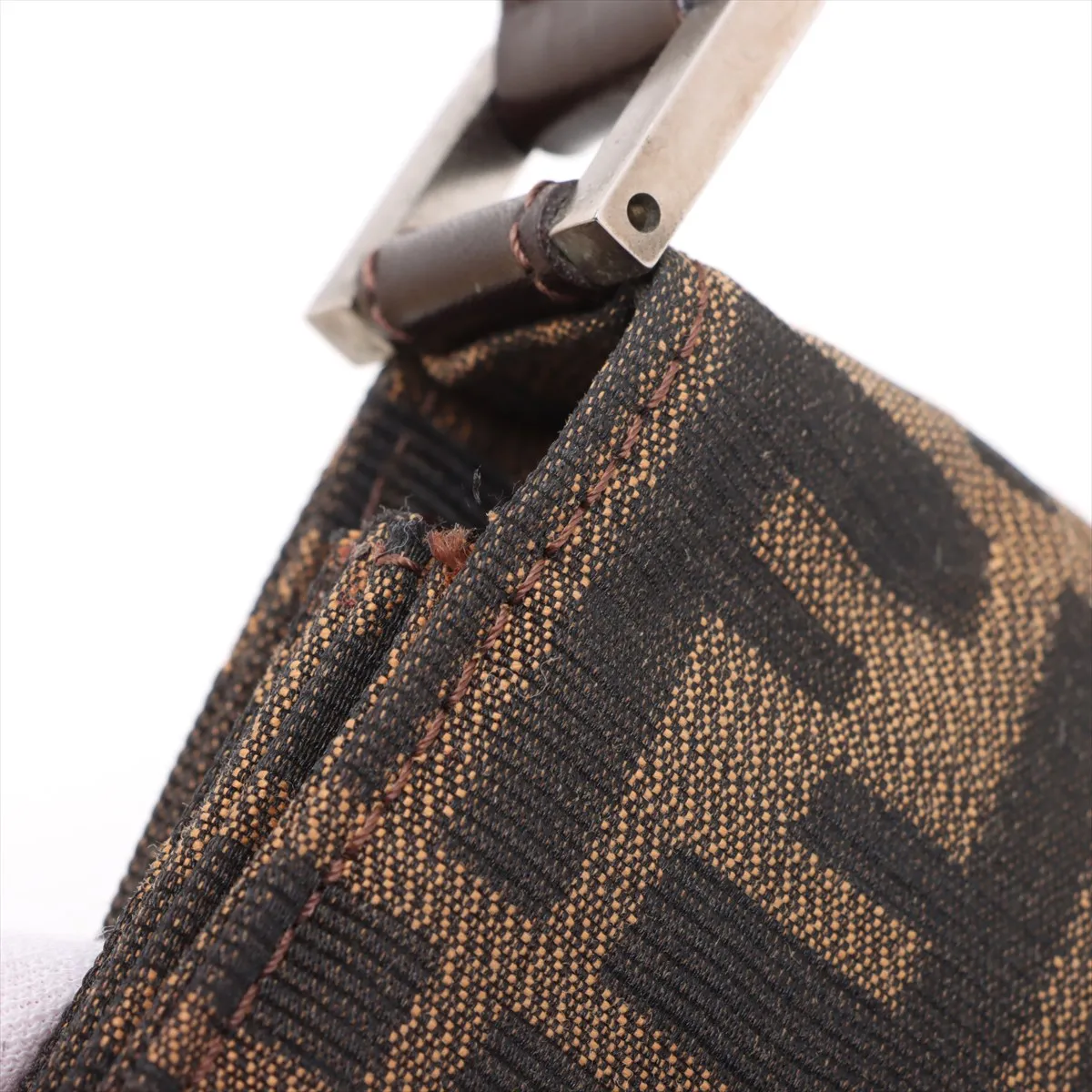Zucca Canvas x Leather Shoulder Bag Brown — view 14