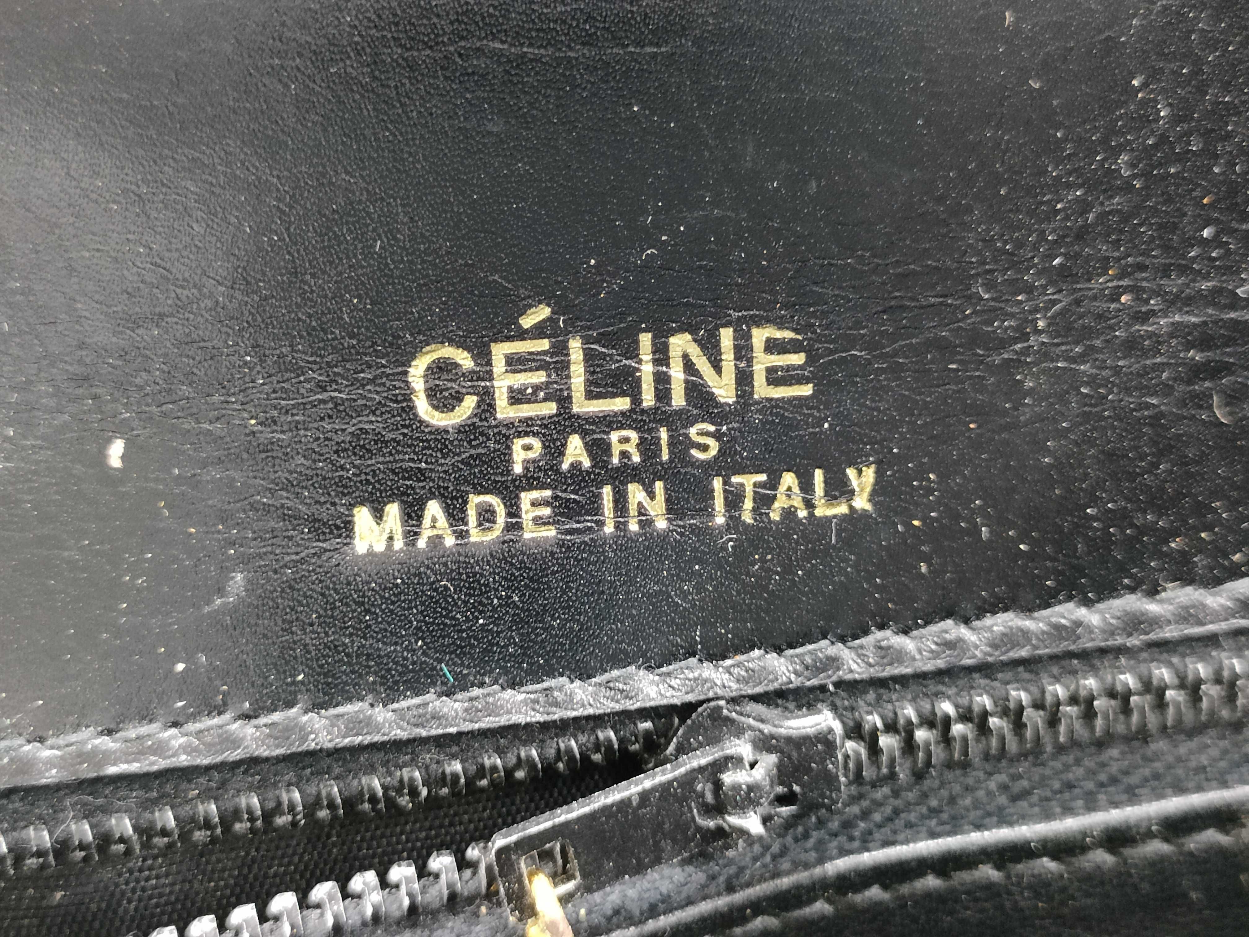 Carriage Hardware Leather Shoulder Bag, Black Shoulder Bag — view 12