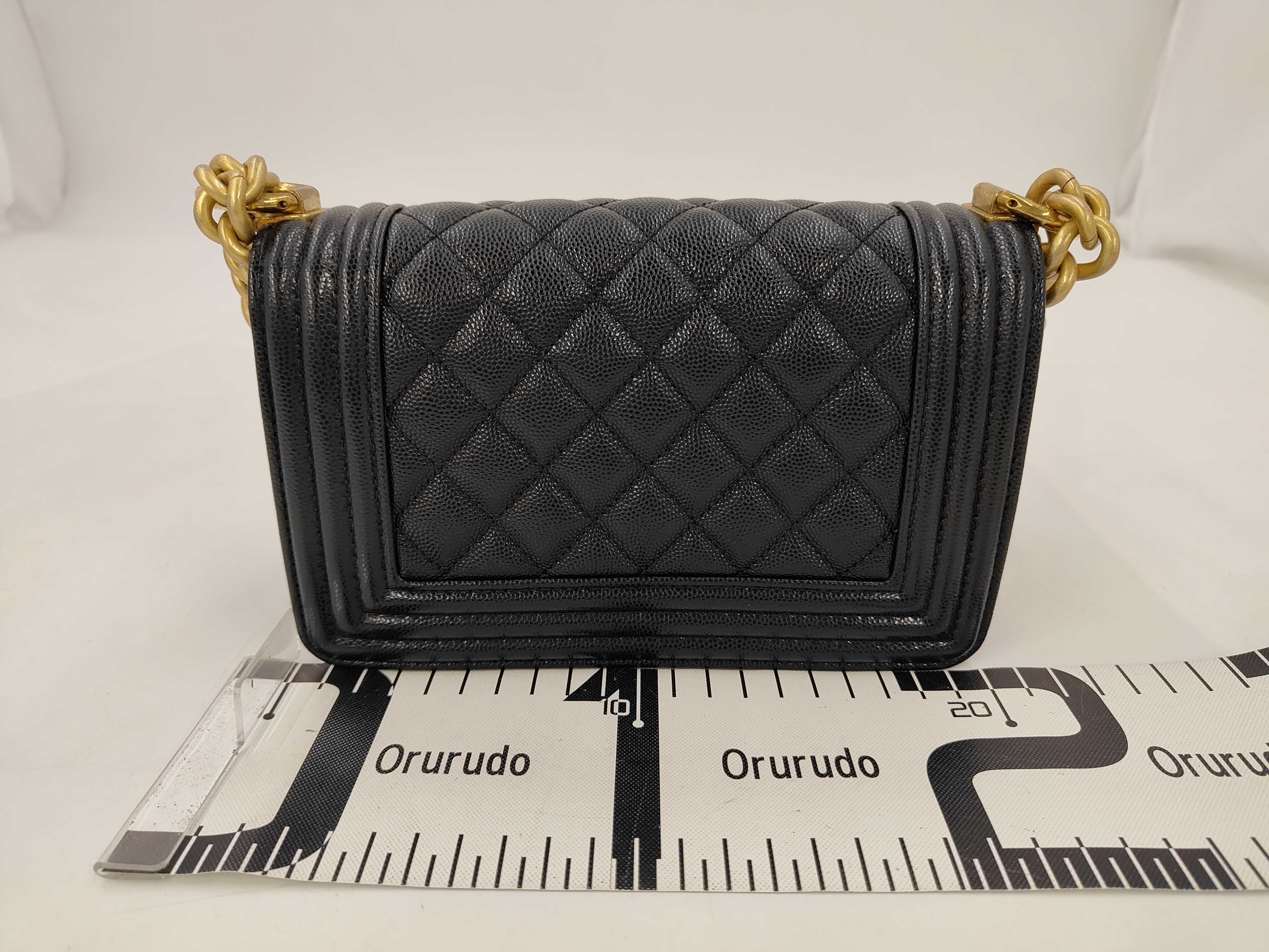 Boy Chanel Grained Calfskin Black Shoulder Bag — view 2