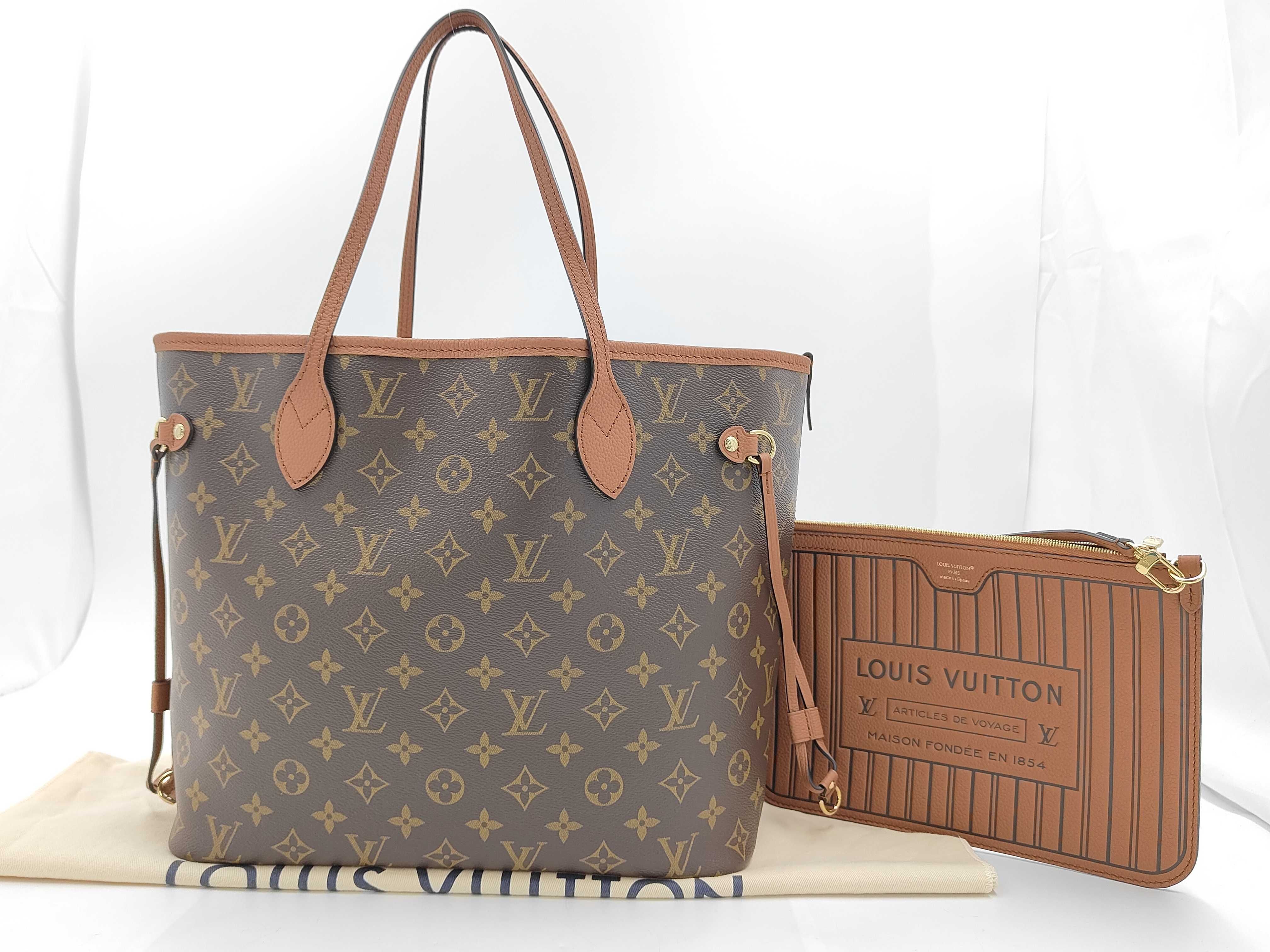 Monogram M12061 Neverfull Inside Out MM Tote Bag