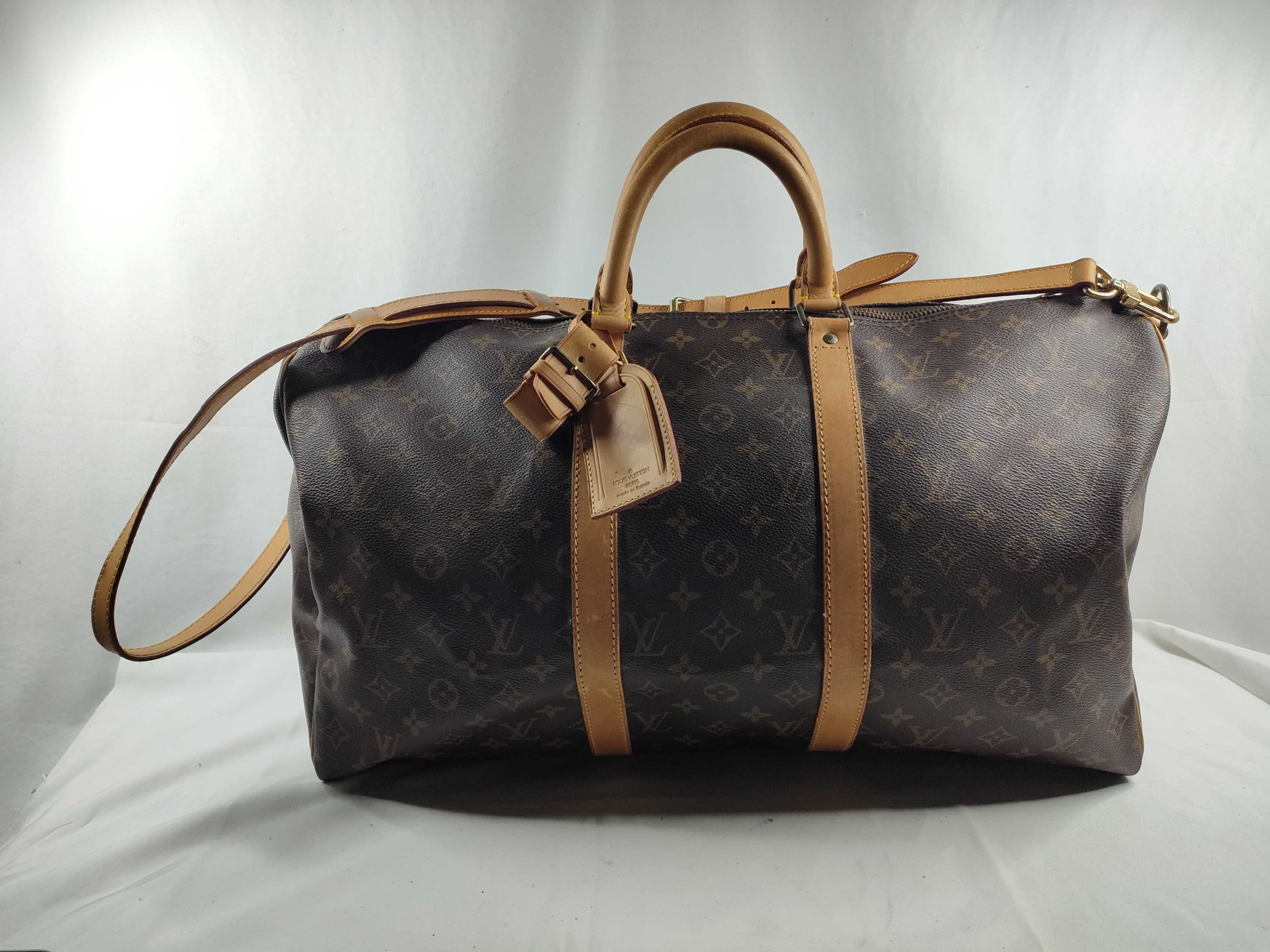 Monogram M41416 Keepall Bandoulière 50 Boston Bag