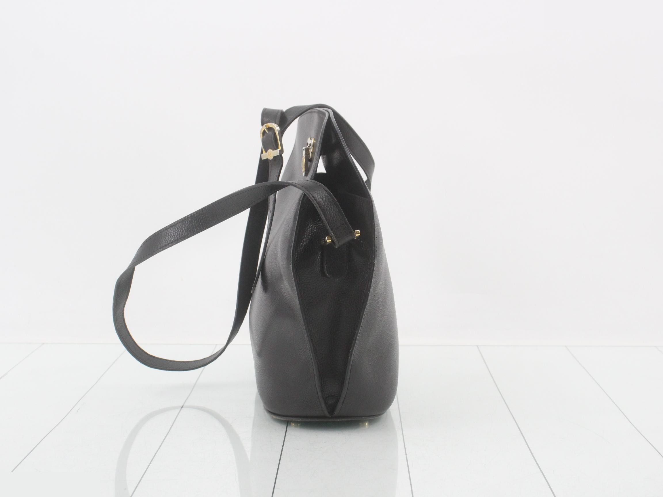 Medallion Leather Vintage Janus Shoulder Bag — view 3