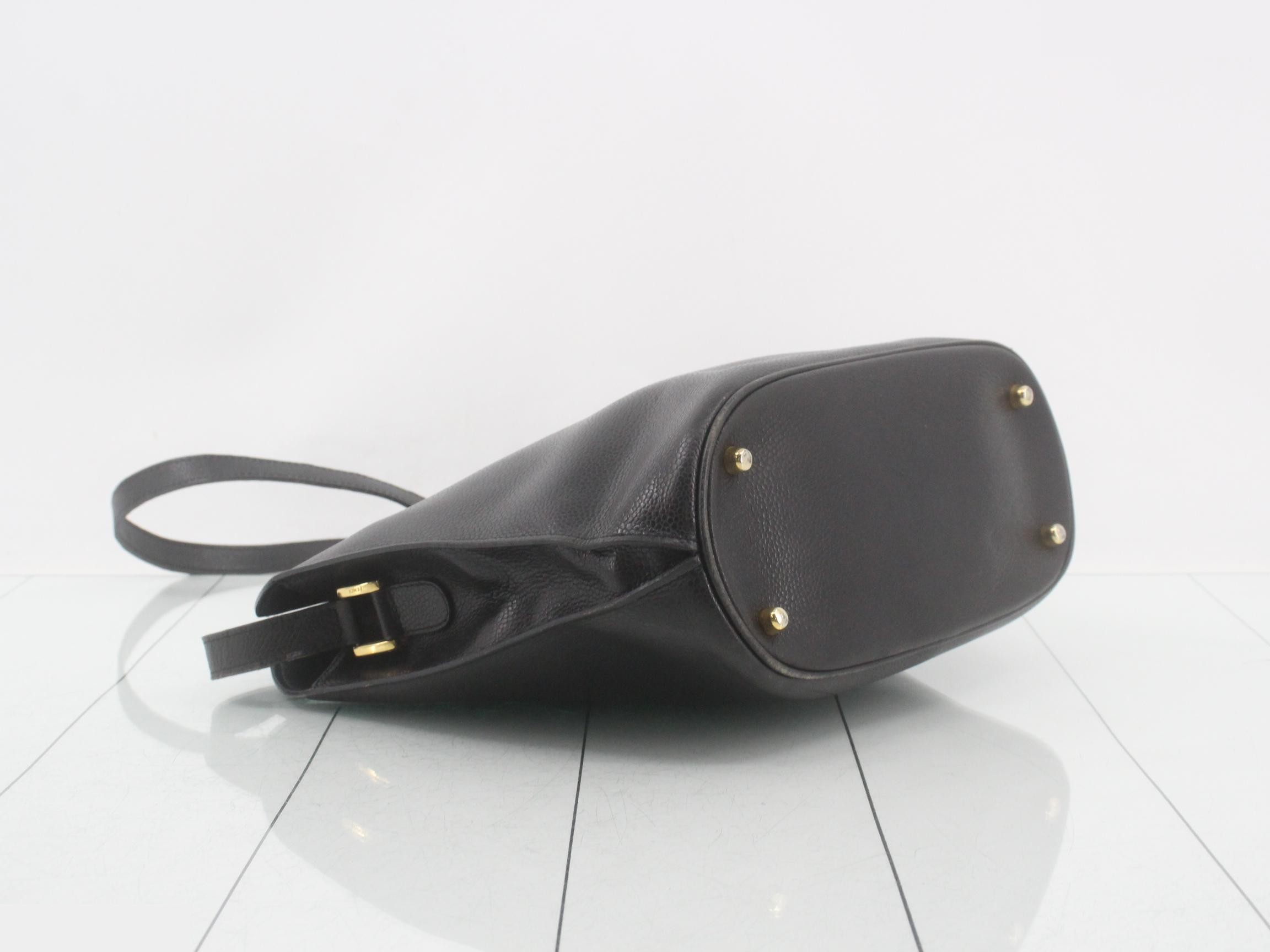 Medallion Leather Vintage Janus Shoulder Bag — view 5