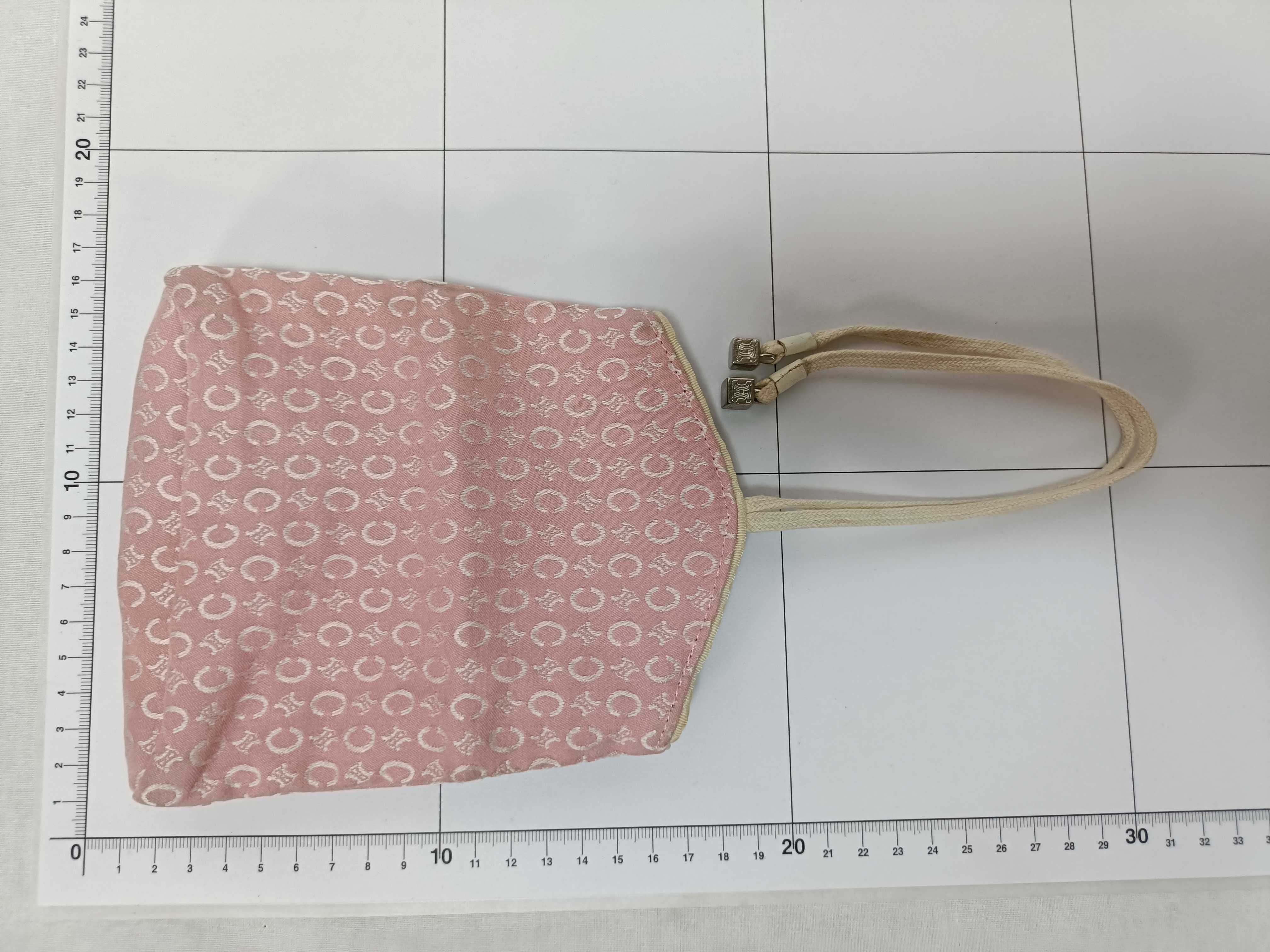 Macadam Triomphe Jacquard Dice-shaped Metal Fitting Drawstring Accessory Pouch — view 10