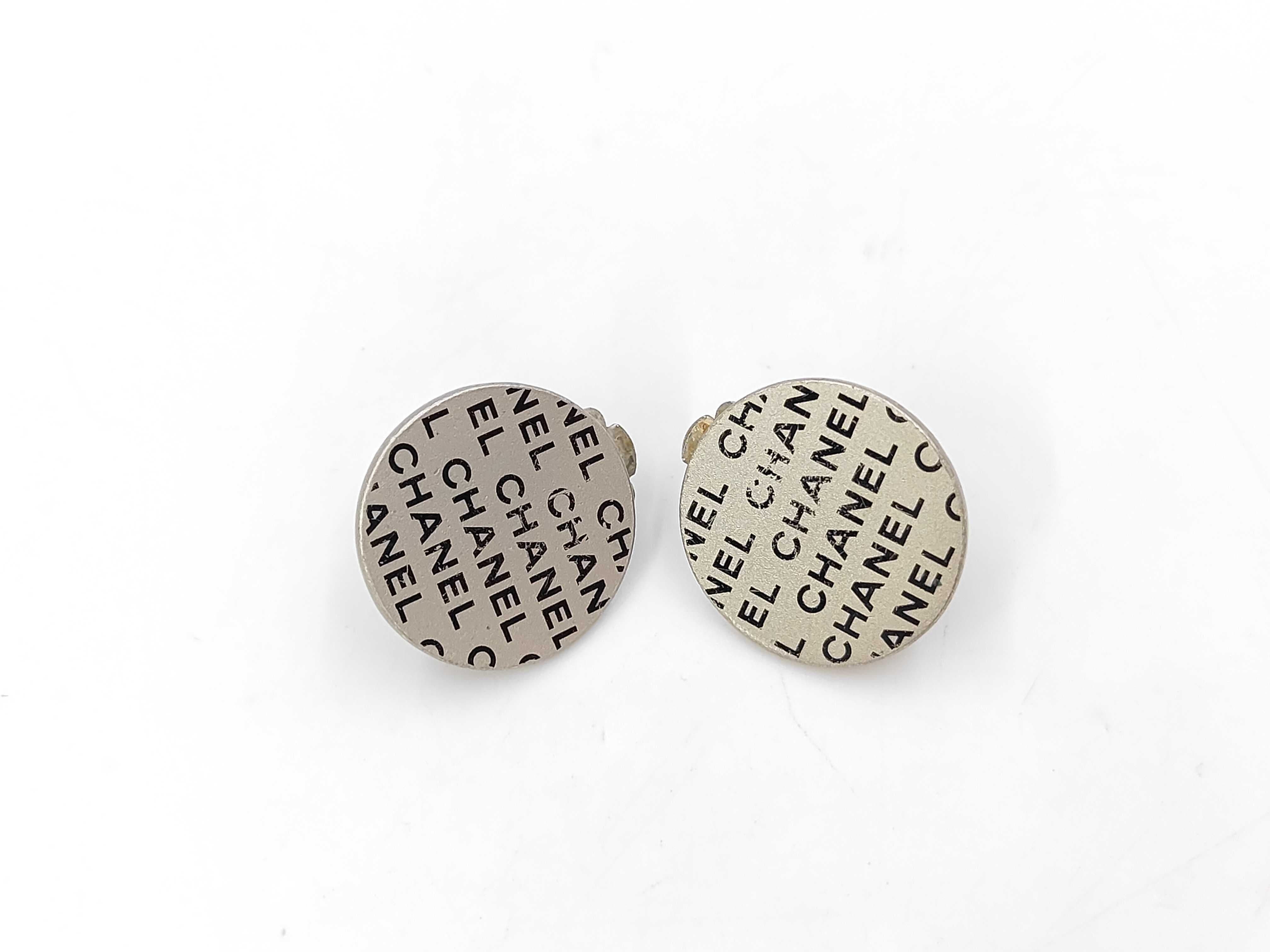 Round Earrings, Silver and Black Earrings
