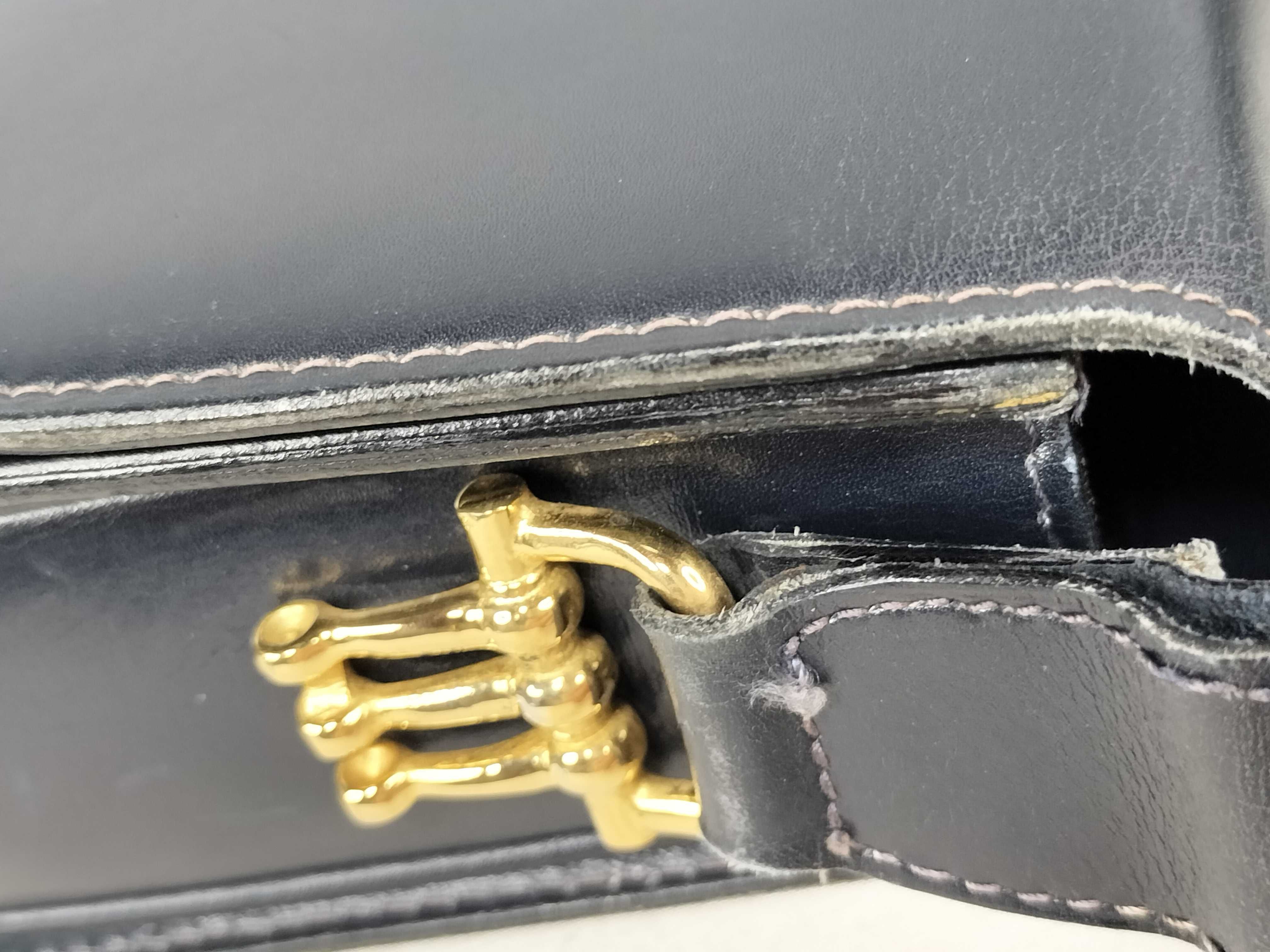 Horsebit Leather Shoulder Bag — view 5