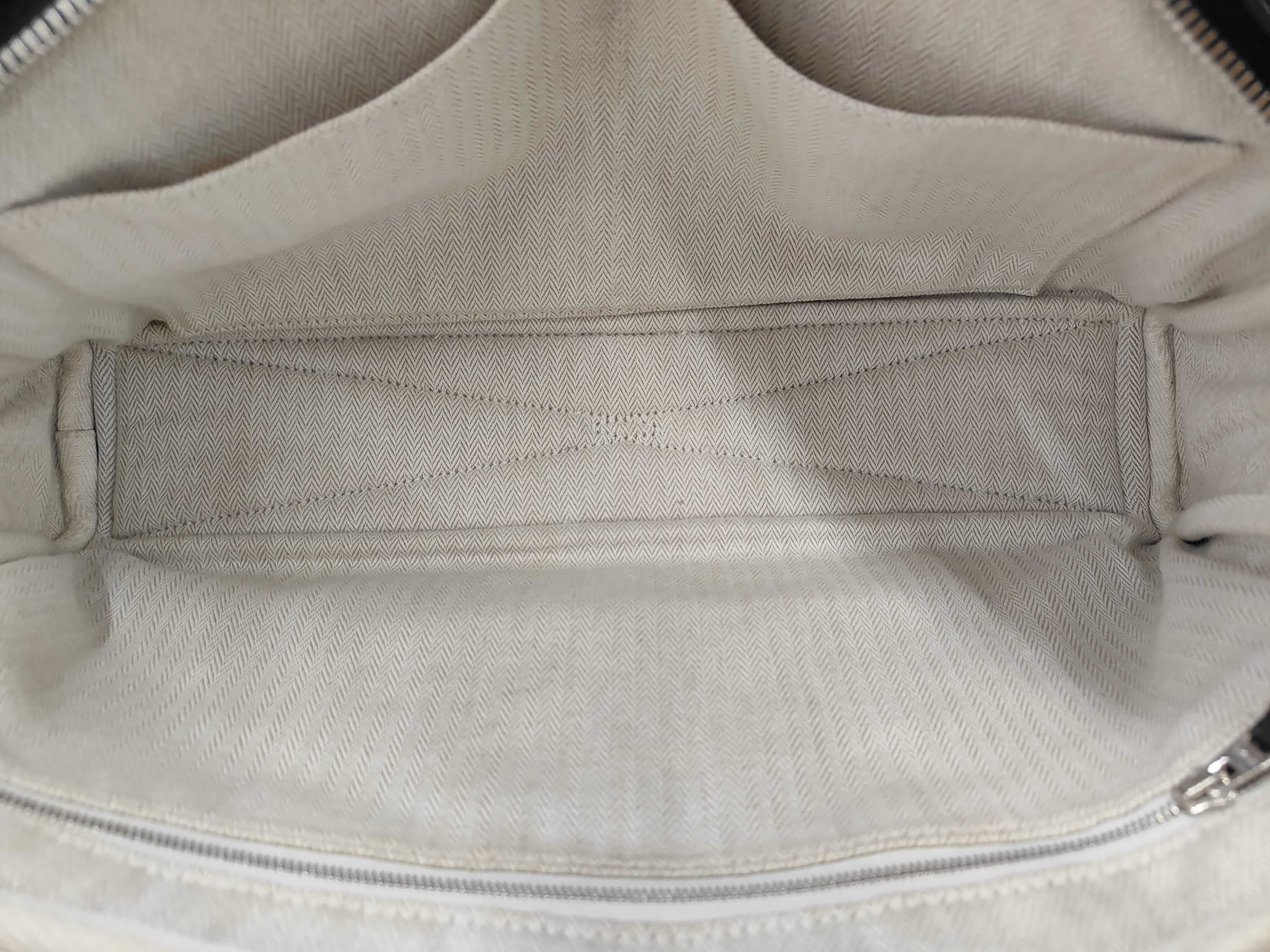 Victoria Elan 38 Black Taurillon Leather Tote Bag with Silver Hardware ( O Stamp) — view 7