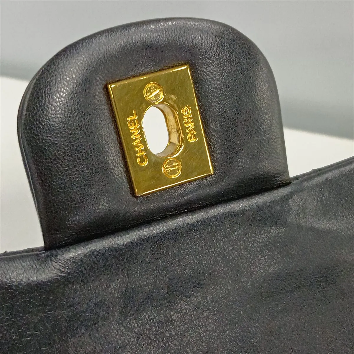 [Individually packaged] Chanel Matelassé 25 Lambskin Double Flap Double Chain Bag, Black with Gold Hardware, 1381835, Series 1, A01112 — view 15