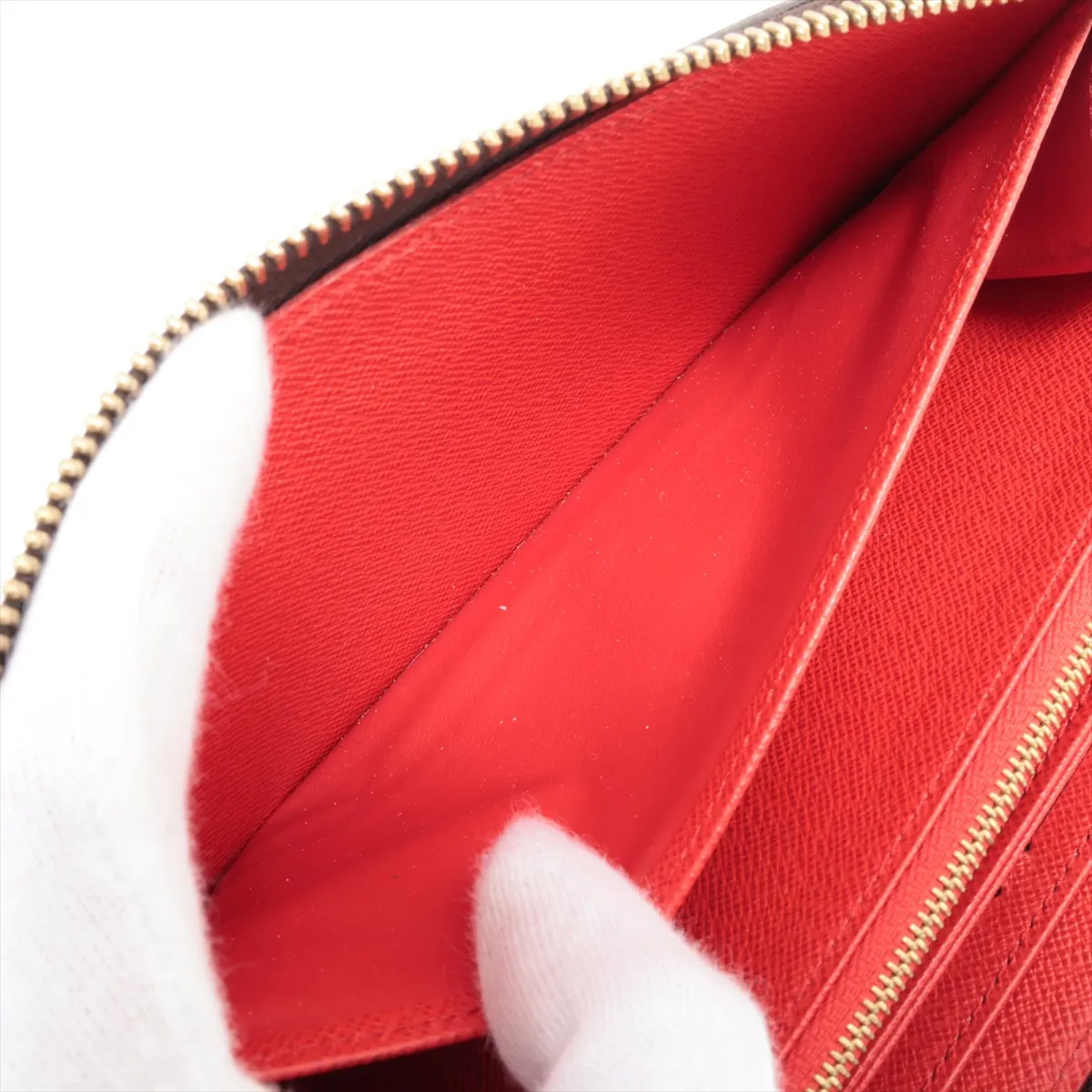 Monogram Zippy Wallet M41896 Serial Unknown Coquelicot Round Zip Wallet — view 4