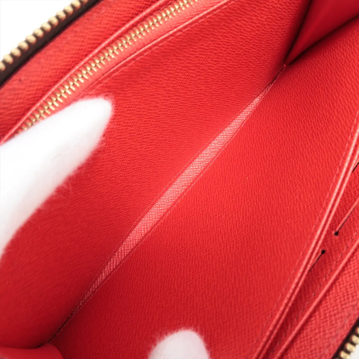 Monogram Zippy Wallet M41896 Serial Unknown Coquelicot Round Zip Wallet — view 6