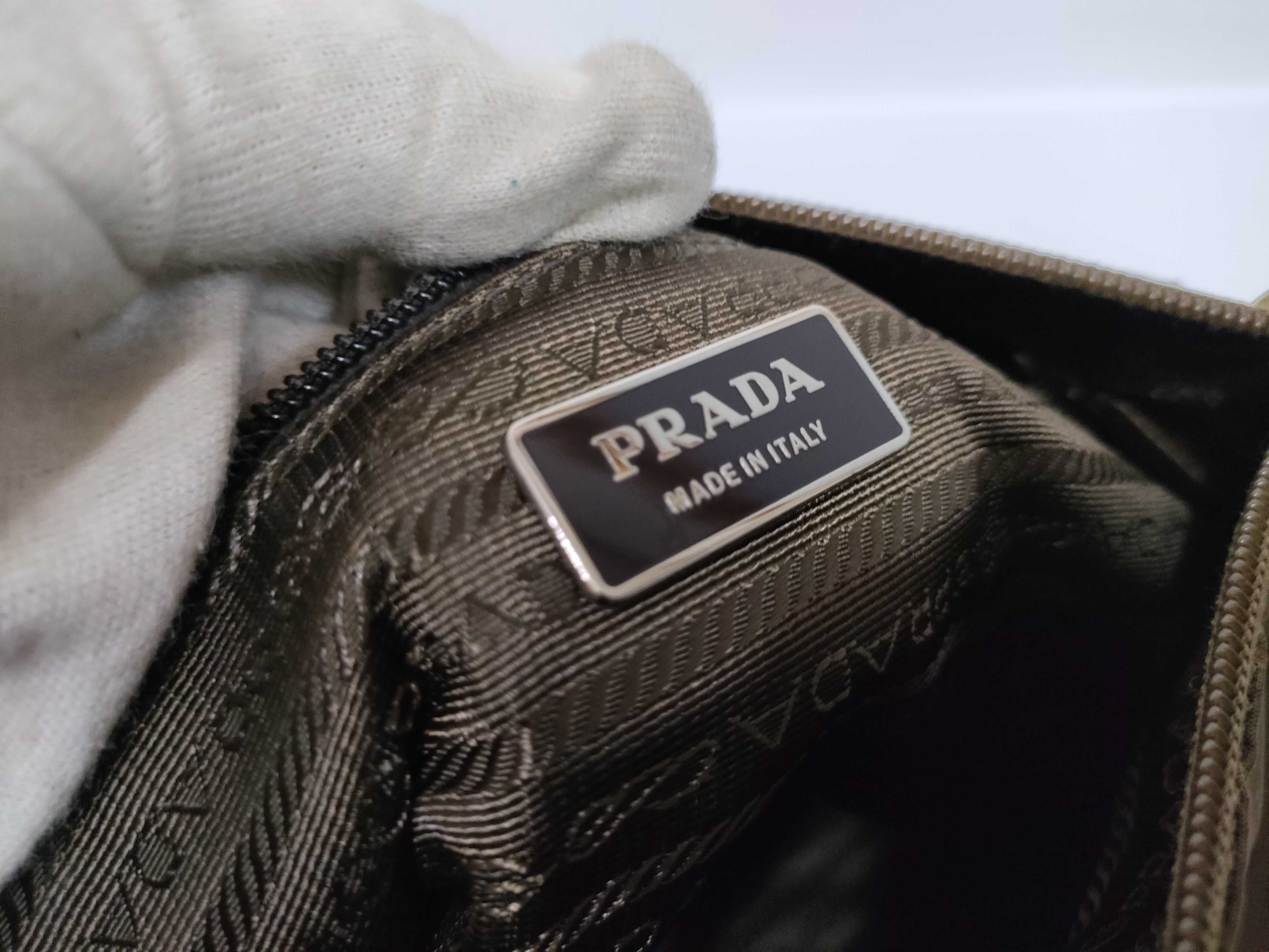 Nylon Messenger Bag, Khaki Shoulder Bag — view 12