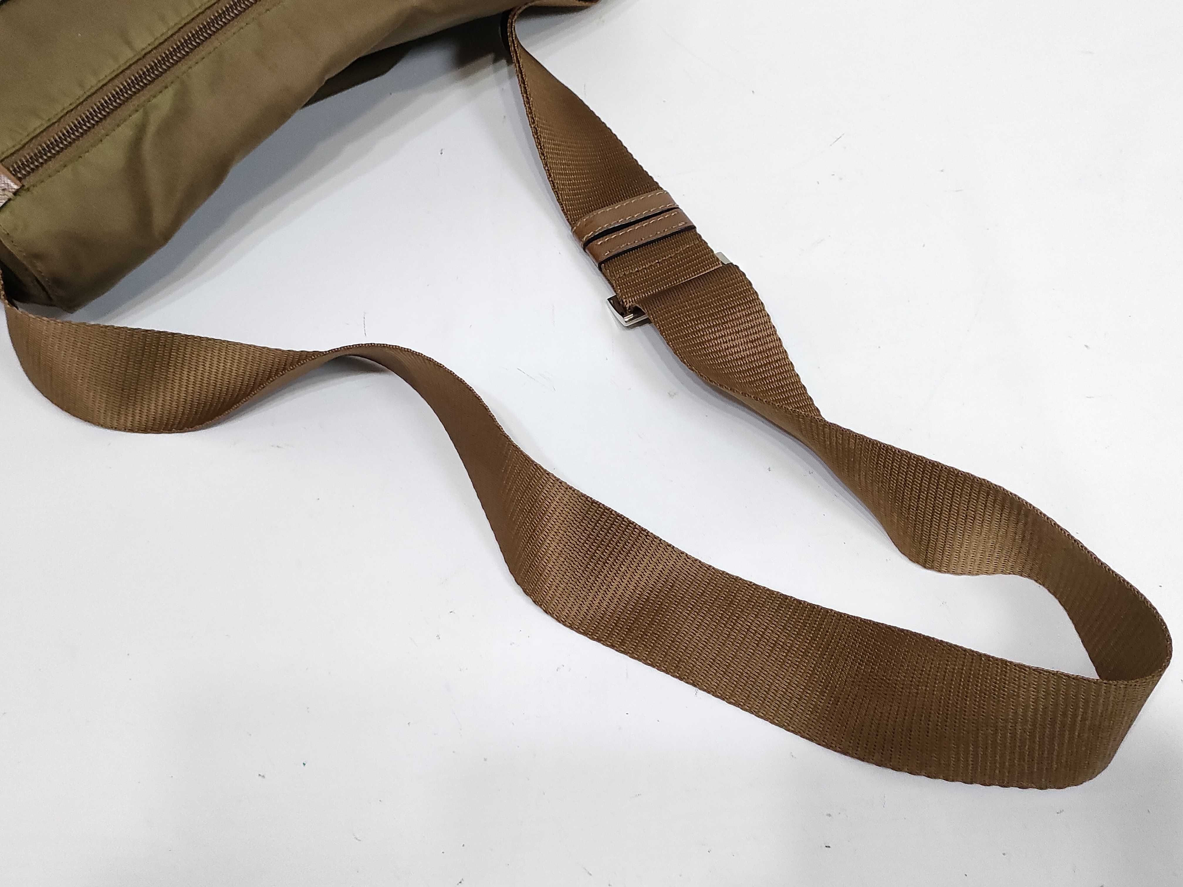Nylon Messenger Bag, Khaki Shoulder Bag — view 3