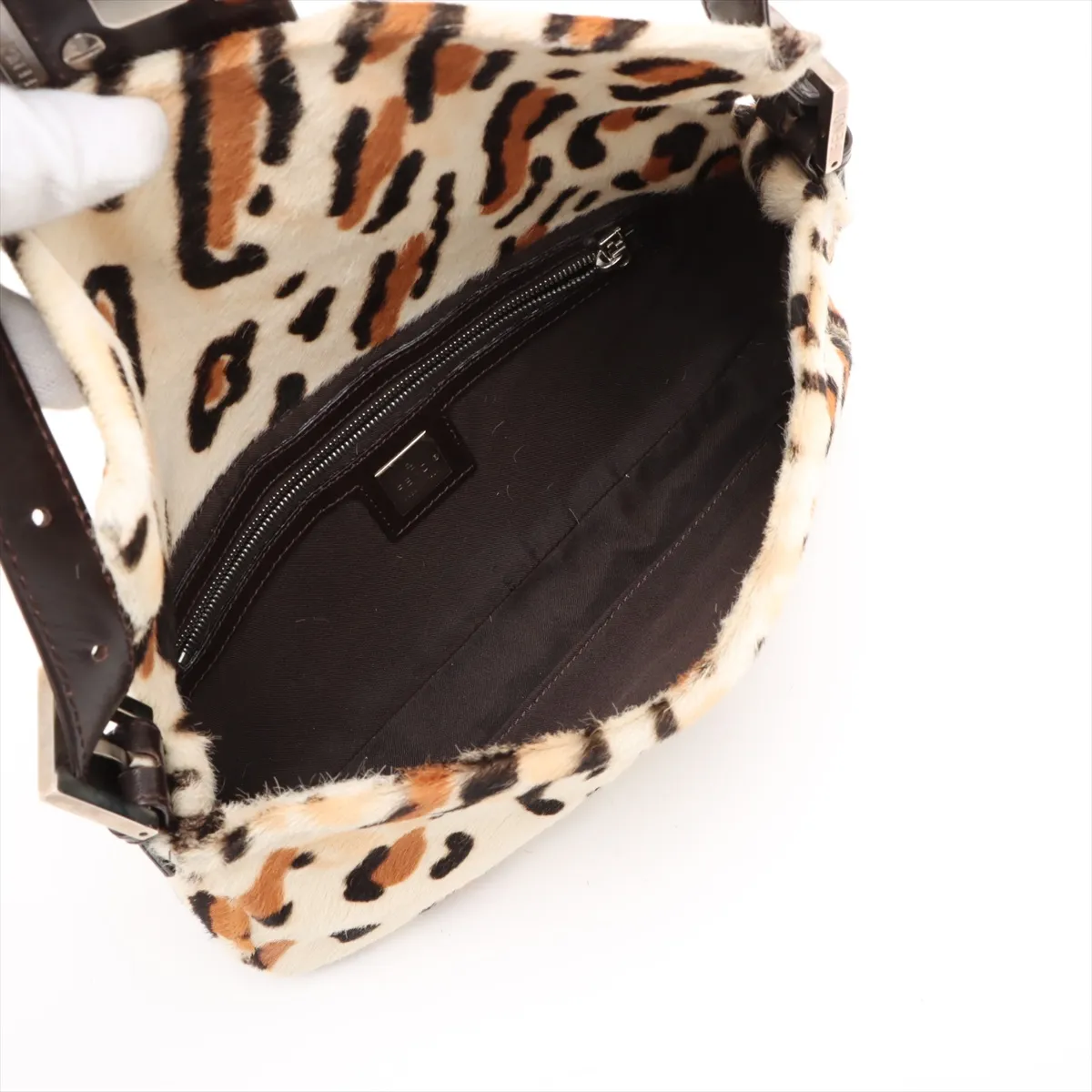 Mamma Bucket Harako x Leather Shoulder Bag Beige 26424 — view 7