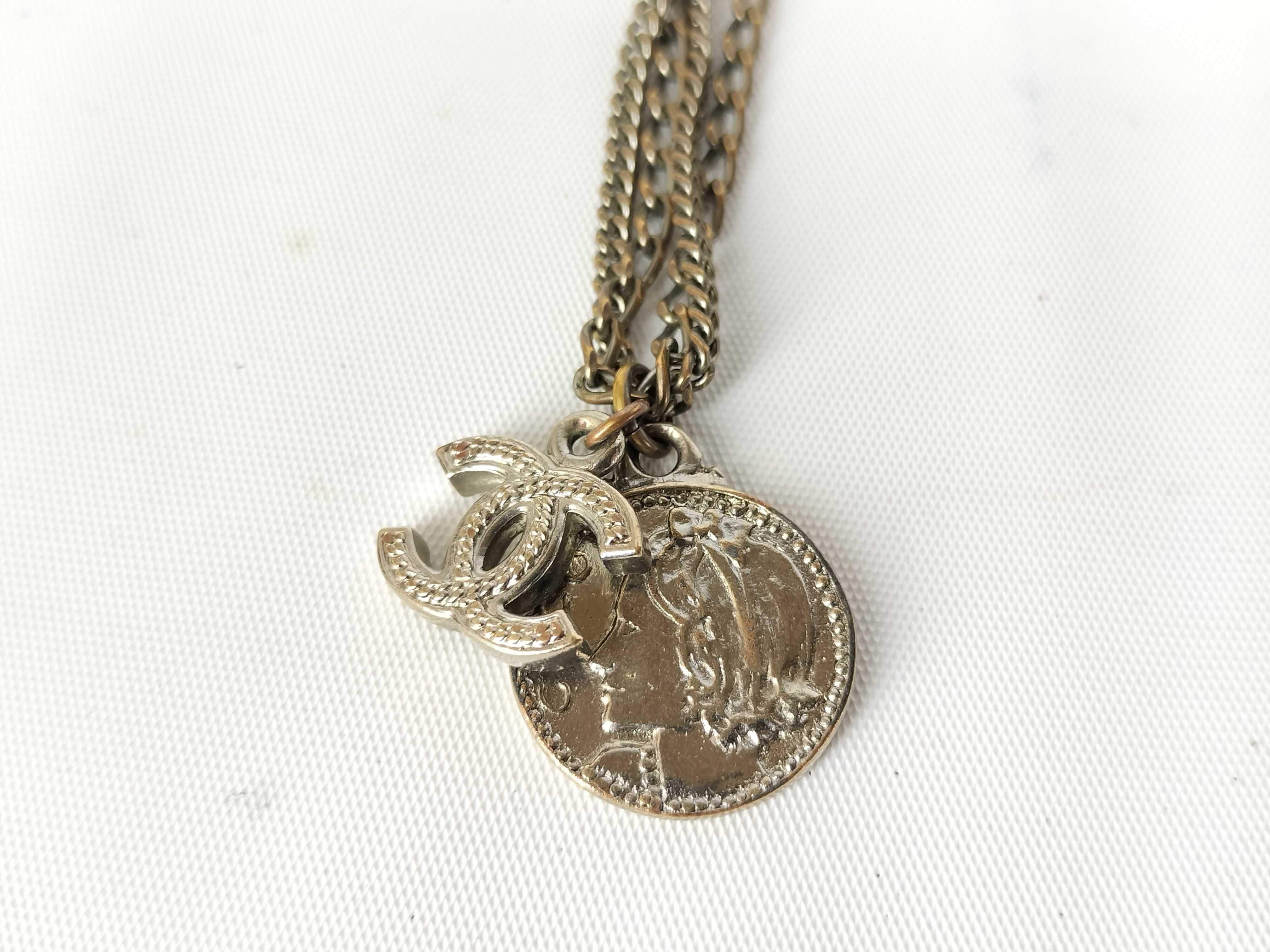 Coco Mark Double Chain Necklace