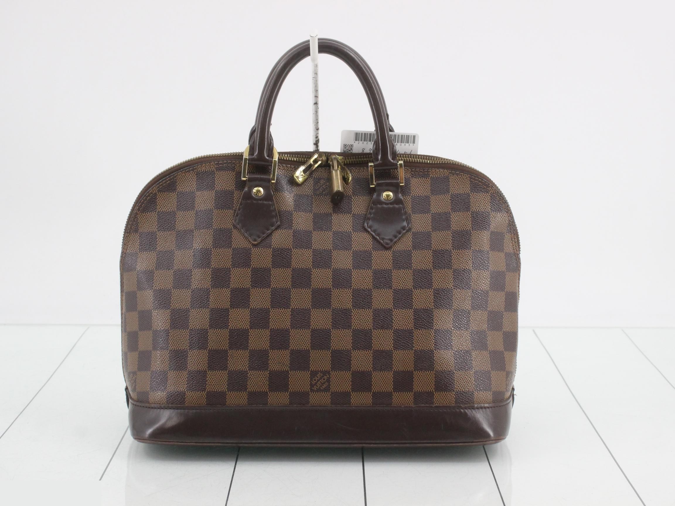 Alma Damier Ebene Brown Handbag — view 2