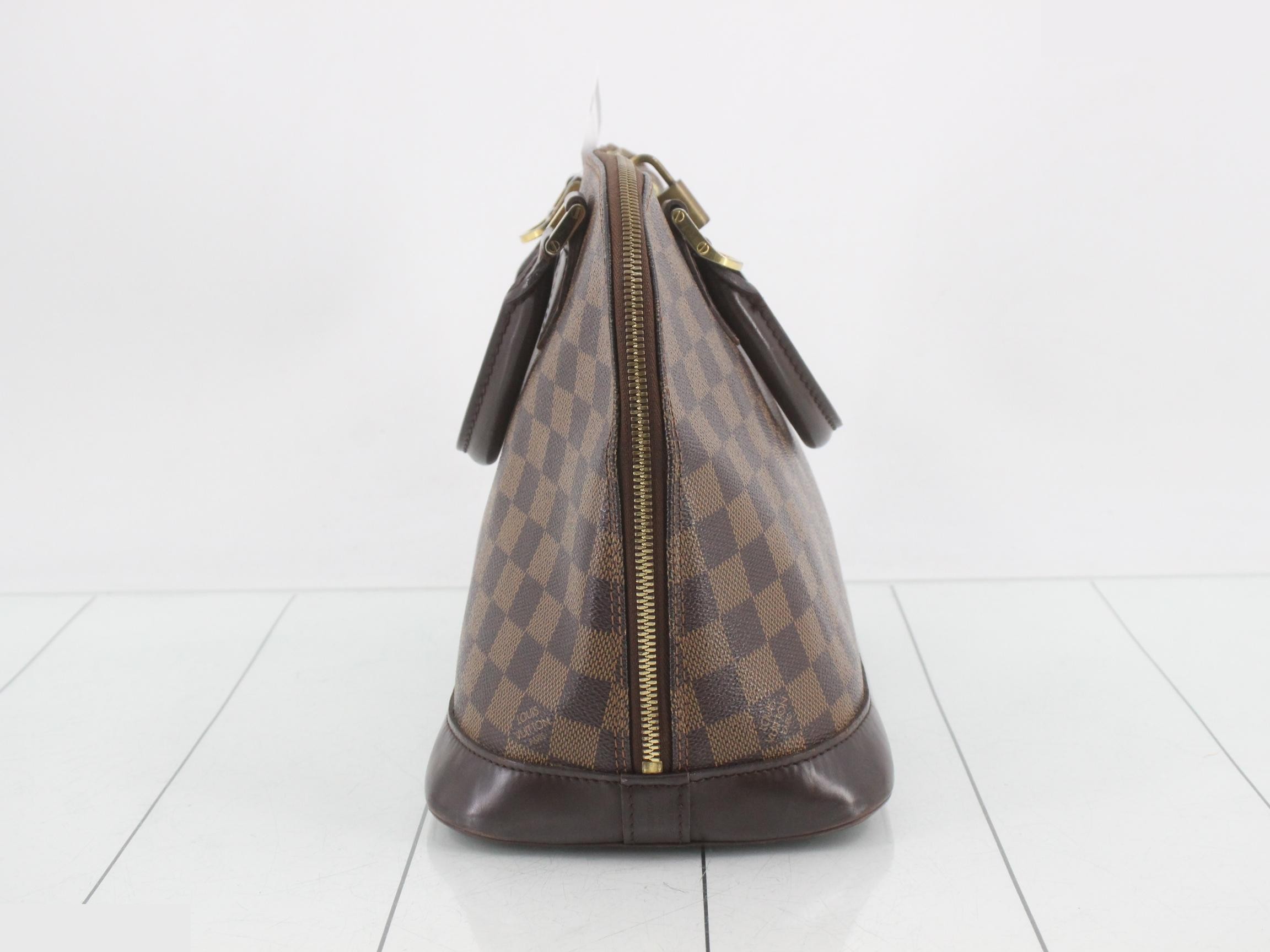 Alma Damier Ebene Brown Handbag — view 3