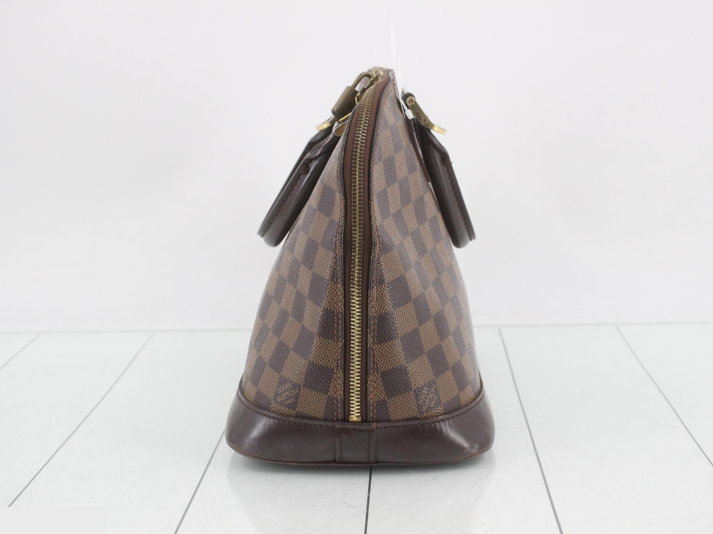 Alma Damier Ebene Brown Handbag — view 4