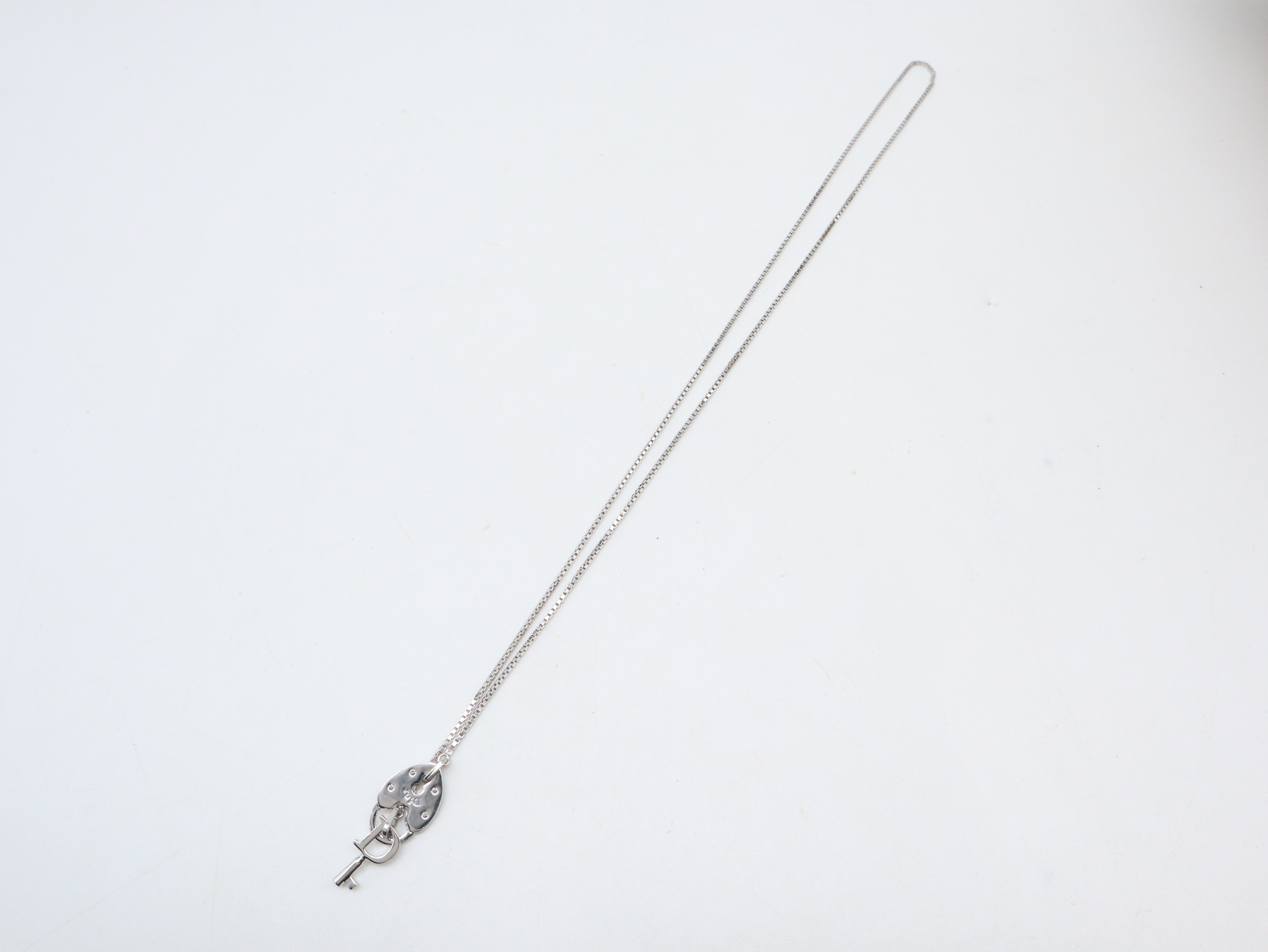Heart Lock Key Necklace — view 5