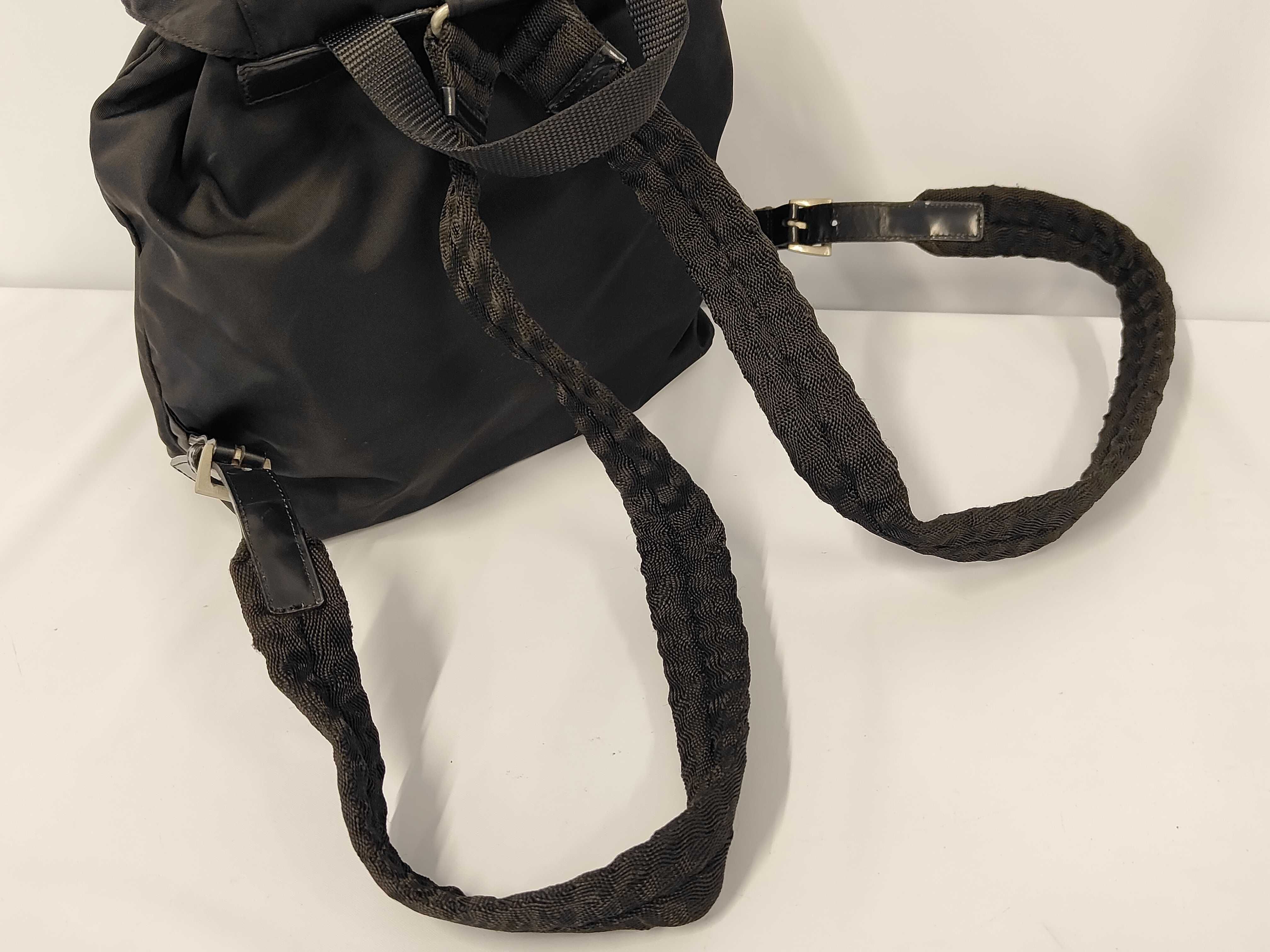 nylon backpack, black backpack. — view 3
