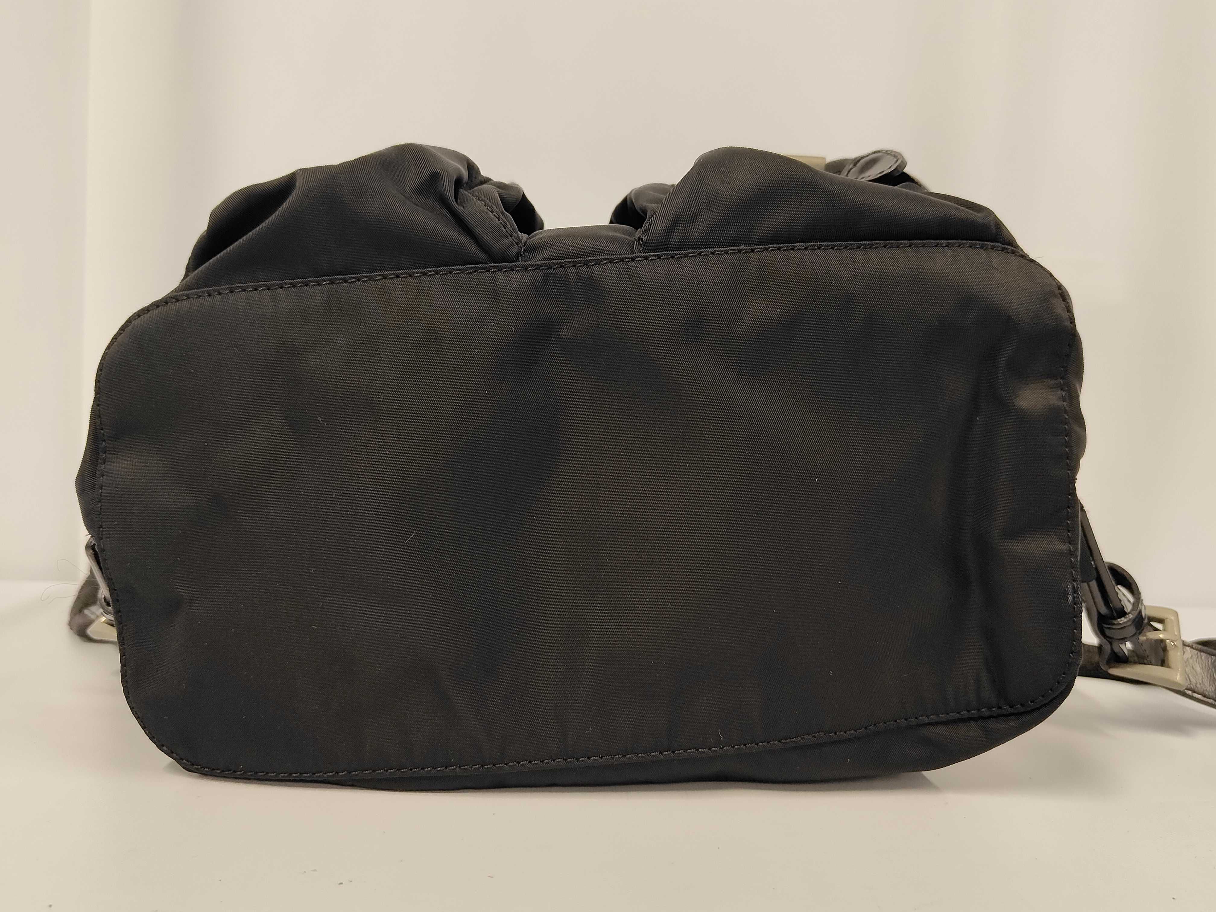 nylon backpack, black backpack. — view 7