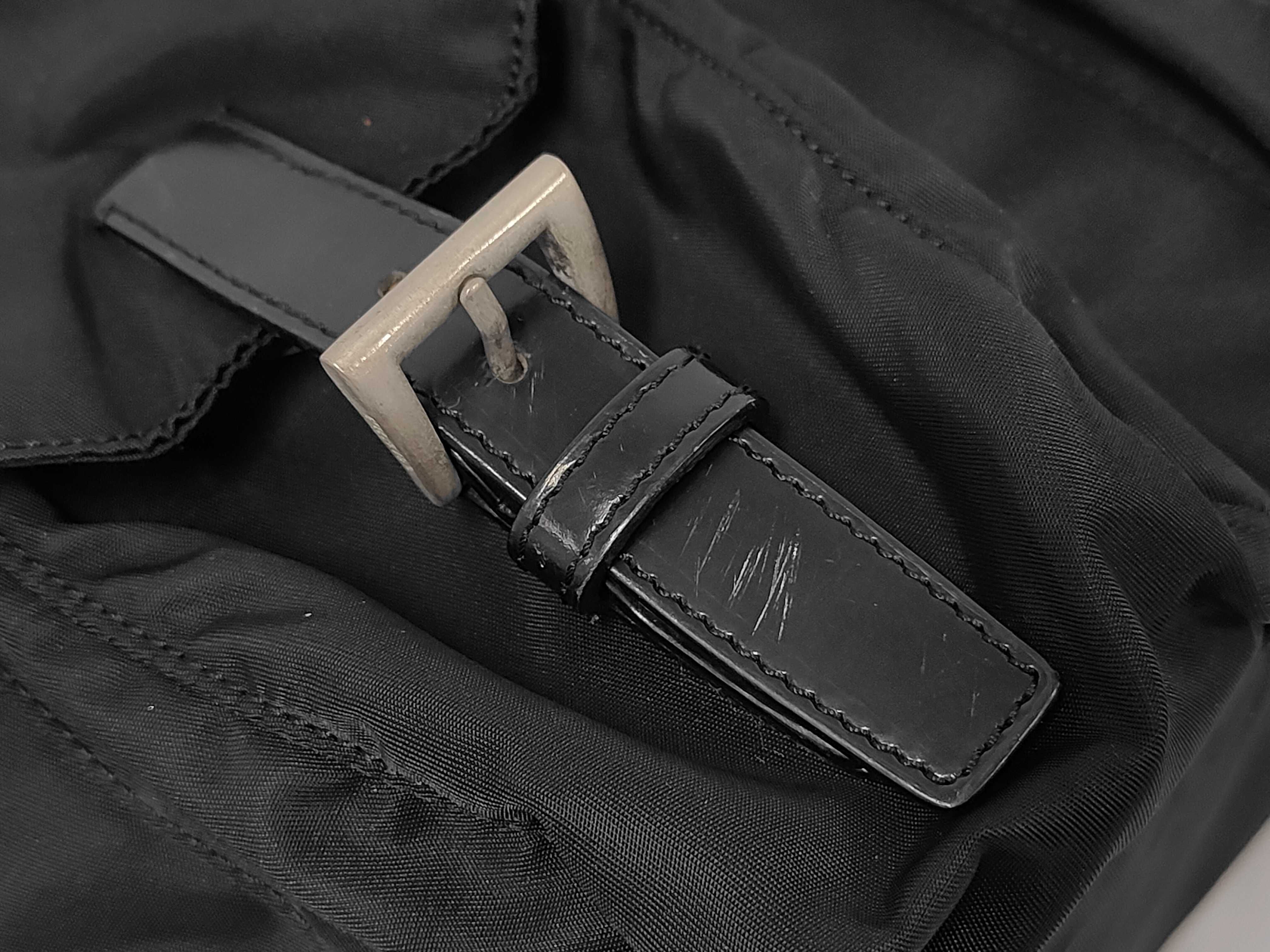 nylon backpack, black backpack. — view 8