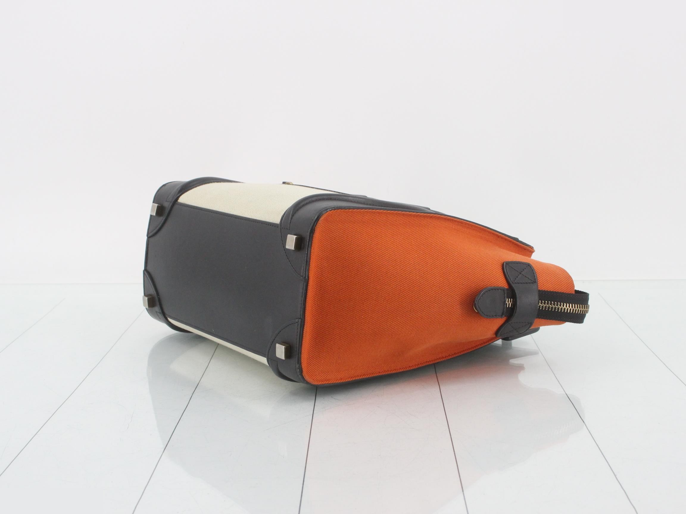 Luggage Micro Canvas/Leather Handbag Multicolor — view 6