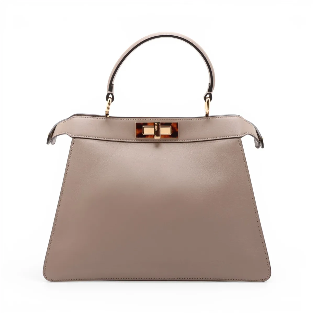 Peekaboo I.U Medium Leather 2-Way Handbag, Beige, 8BN321 — view 2