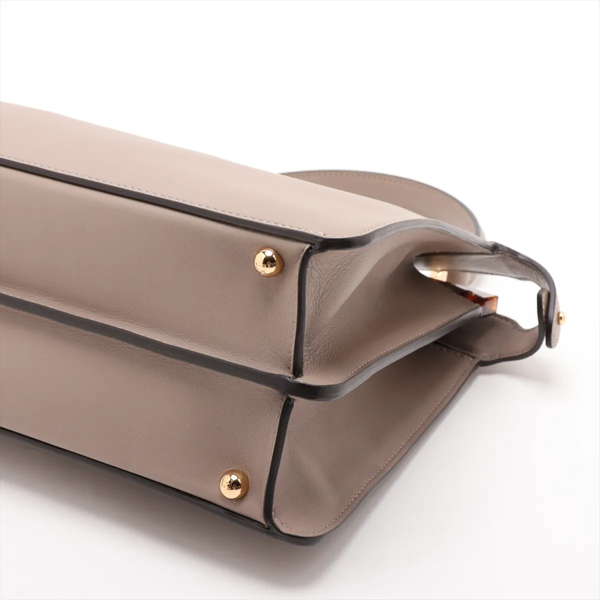 Peekaboo I.U Medium Leather 2-Way Handbag, Beige, 8BN321 — view 3