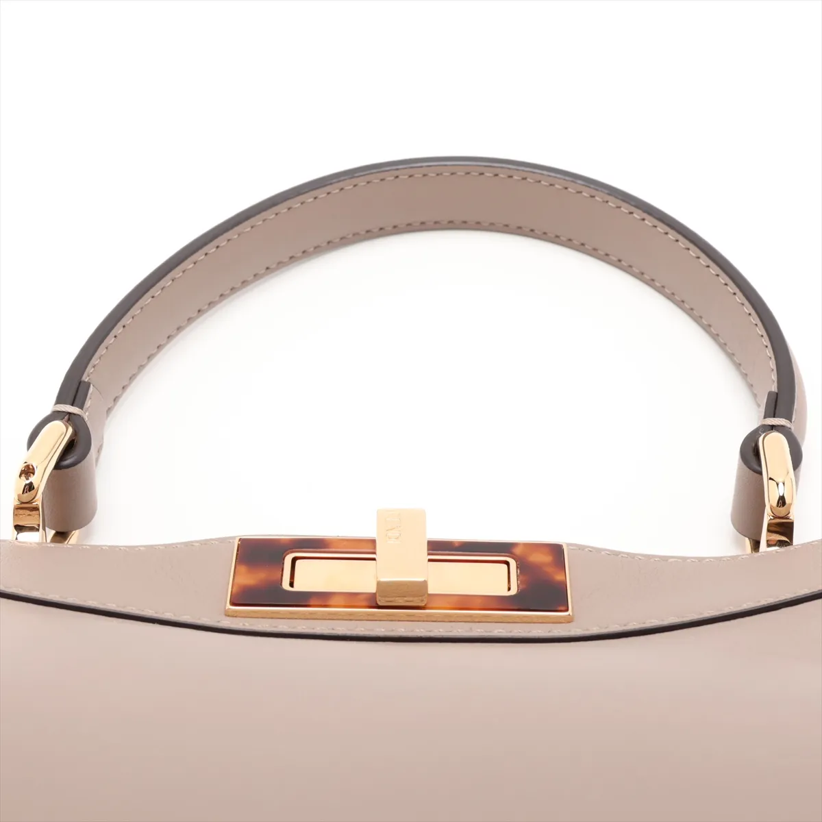 Peekaboo I.U Medium Leather 2-Way Handbag, Beige, 8BN321 — view 6