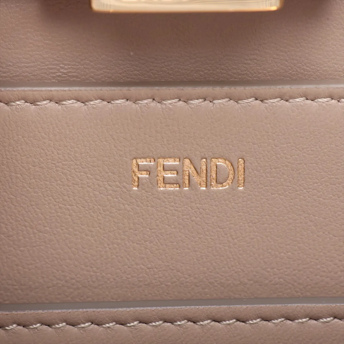 Peekaboo I.U Medium Leather 2-Way Handbag, Beige, 8BN321 — view 10